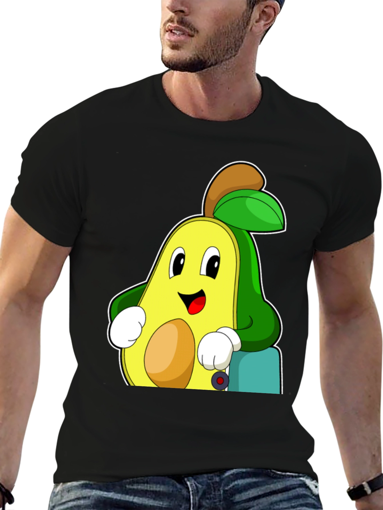 Funny Avocado Cartoon Graphic Tee