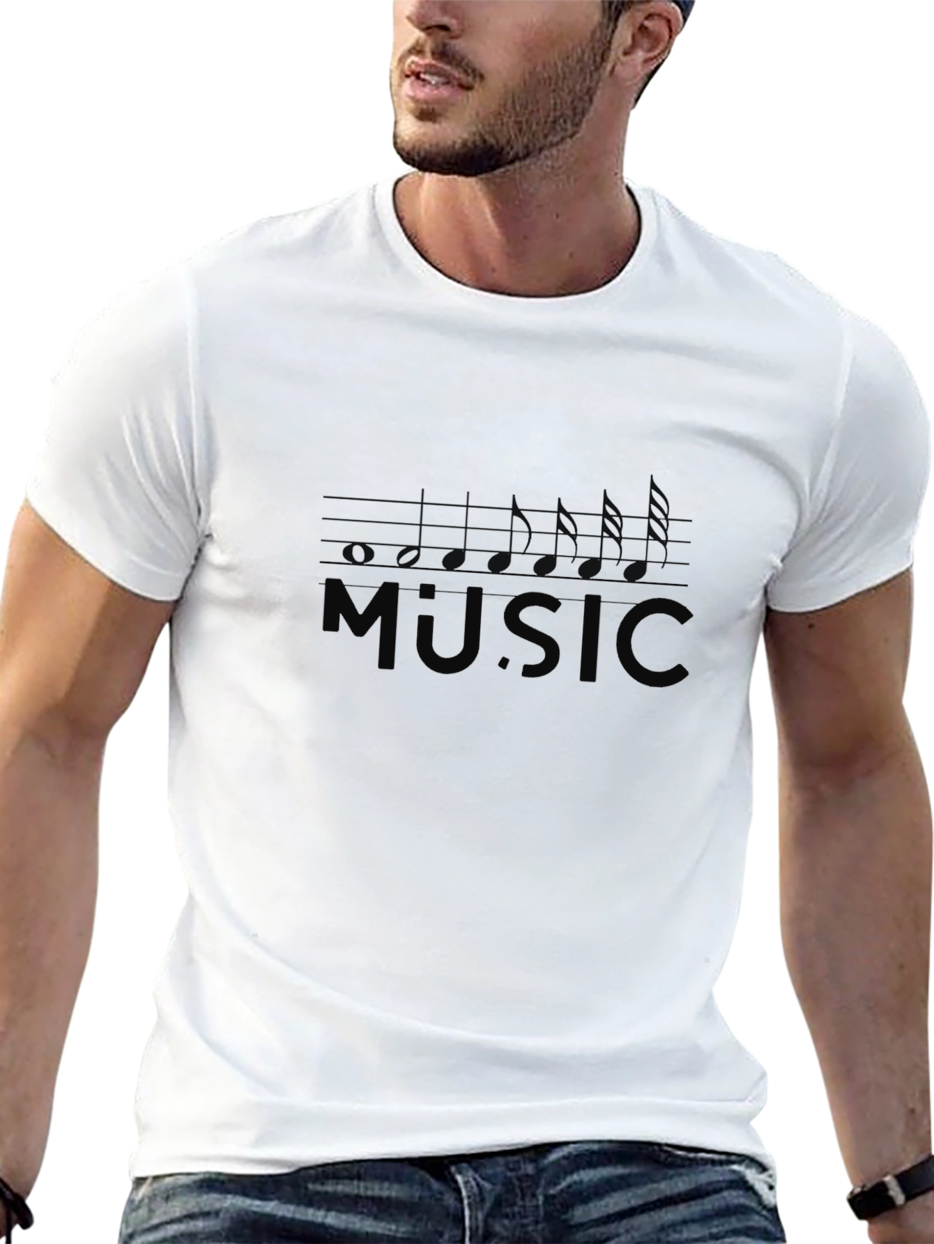 Black Music T-Shirt - Classic Style