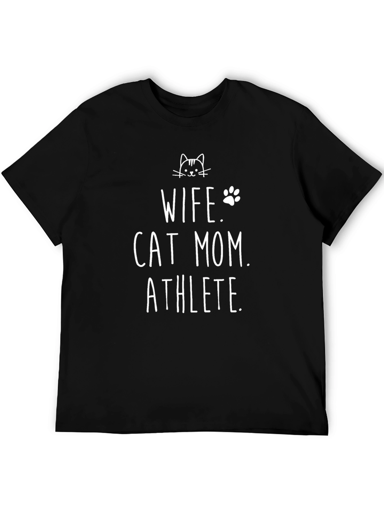 Wife Cat Mom Athlete T-Shirt