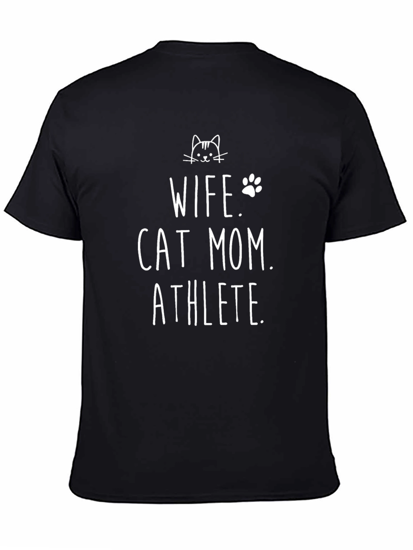 Wife Cat Mom Athlete T-Shirt