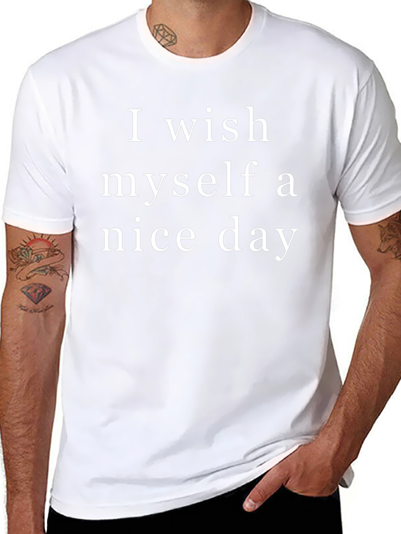 I Wish Myself A Nice Day Graphic Tee