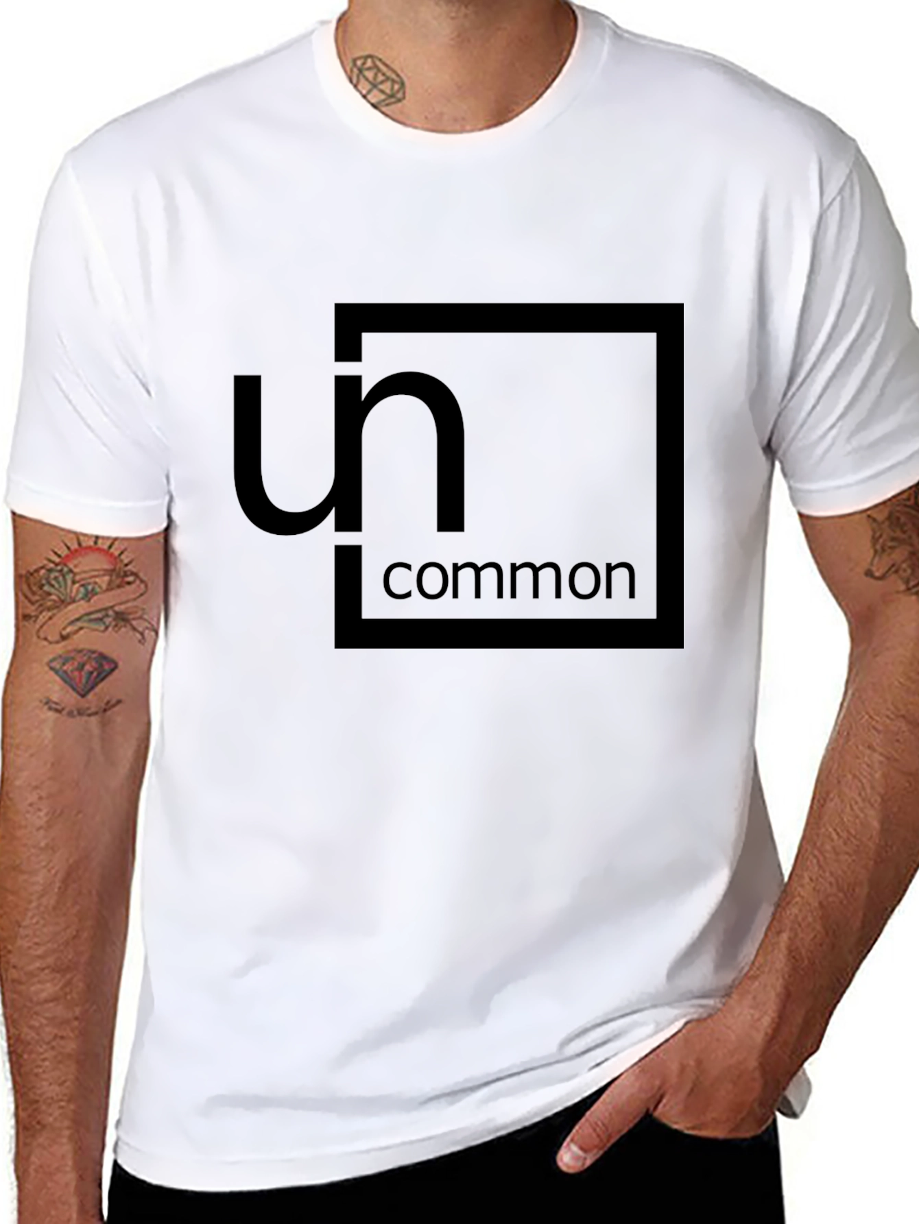 Uncommon Graphic Tee - Mens Black T-Shirt