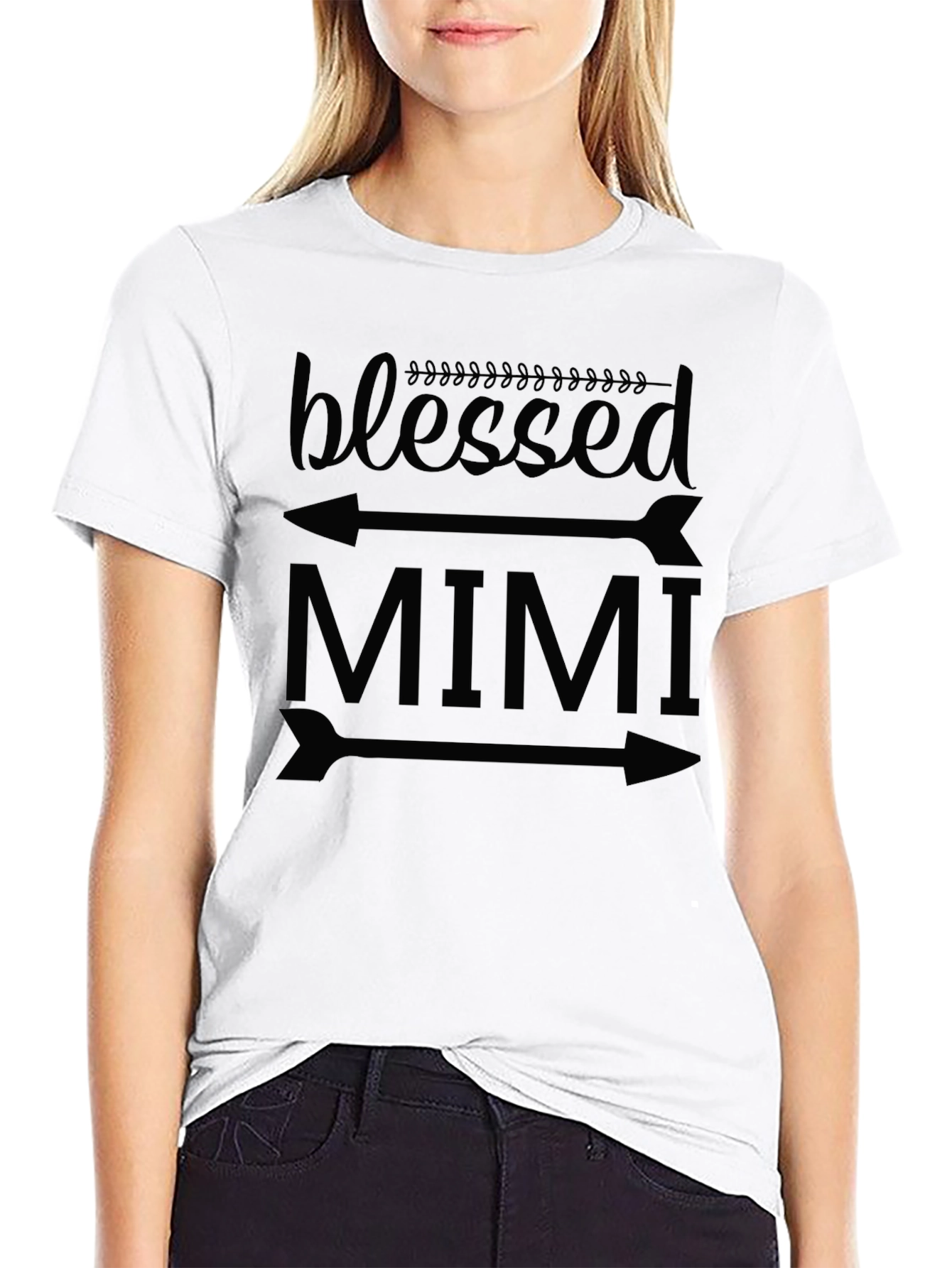 Blessed Mimi Arrow Graphic T-Shirt