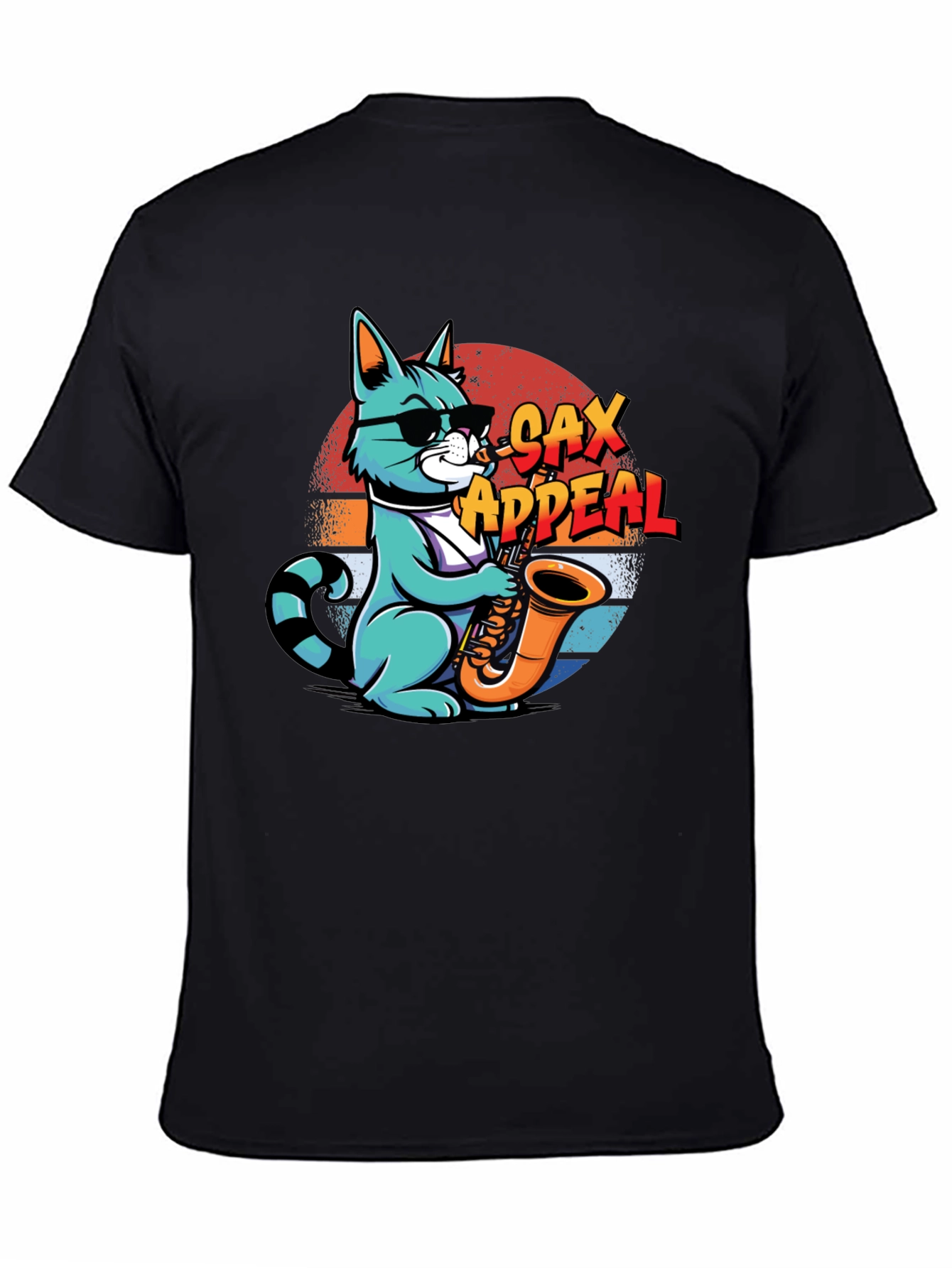 Cool Cat Sax Appeal Graphic Tee