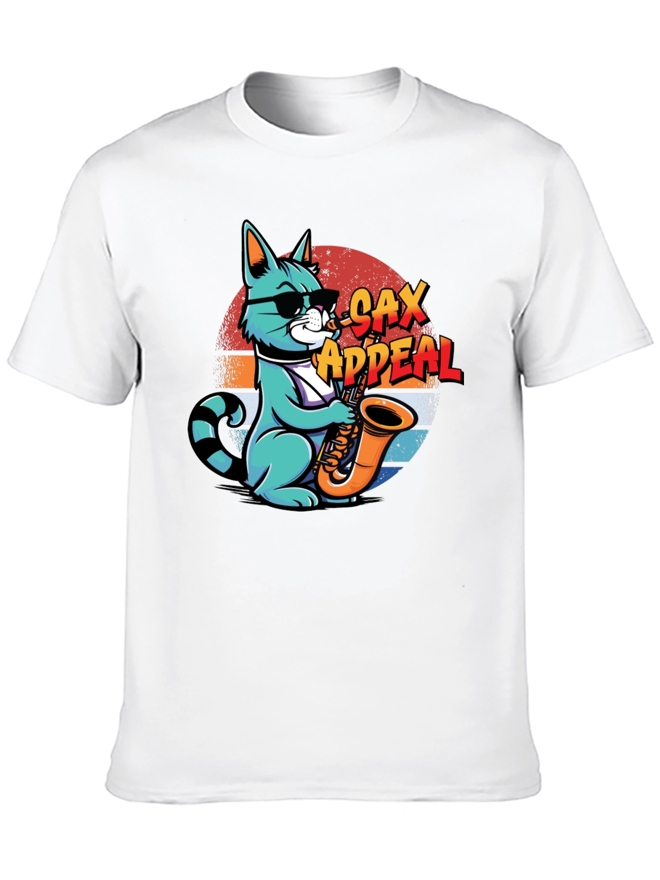 Cool Cat Sax Appeal Graphic Tee
