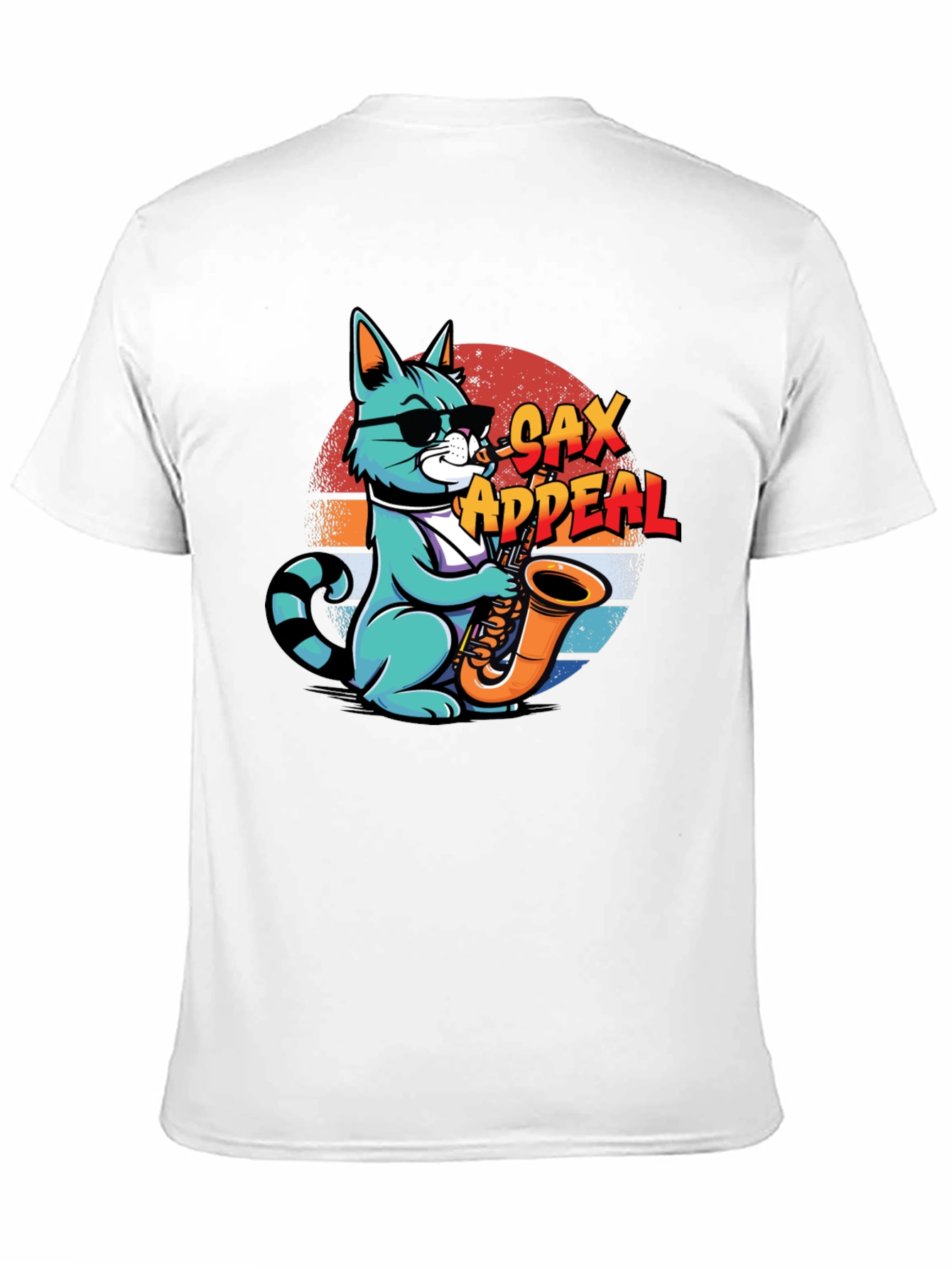Cool Cat Sax Appeal Graphic Tee