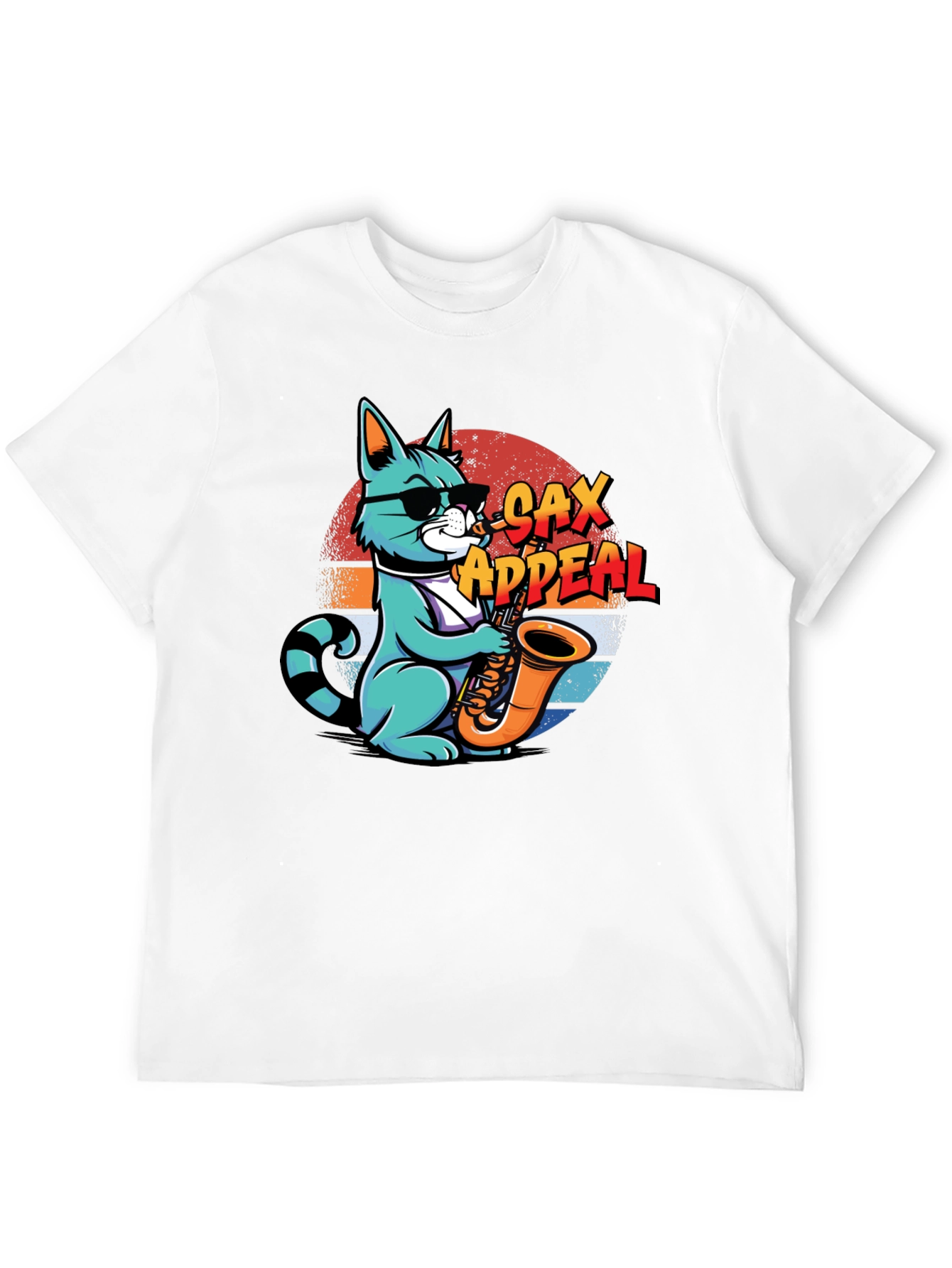 Cool Cat Sax Appeal Graphic Tee