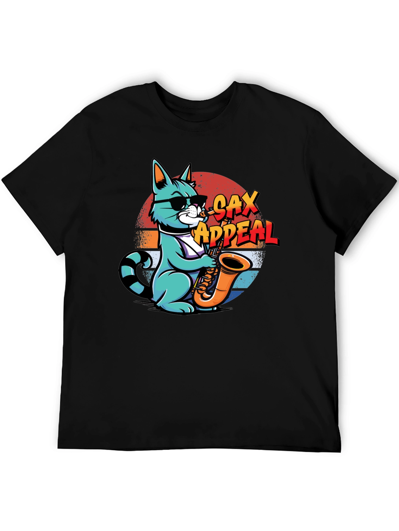 Cool Cat Sax Appeal Graphic Tee
