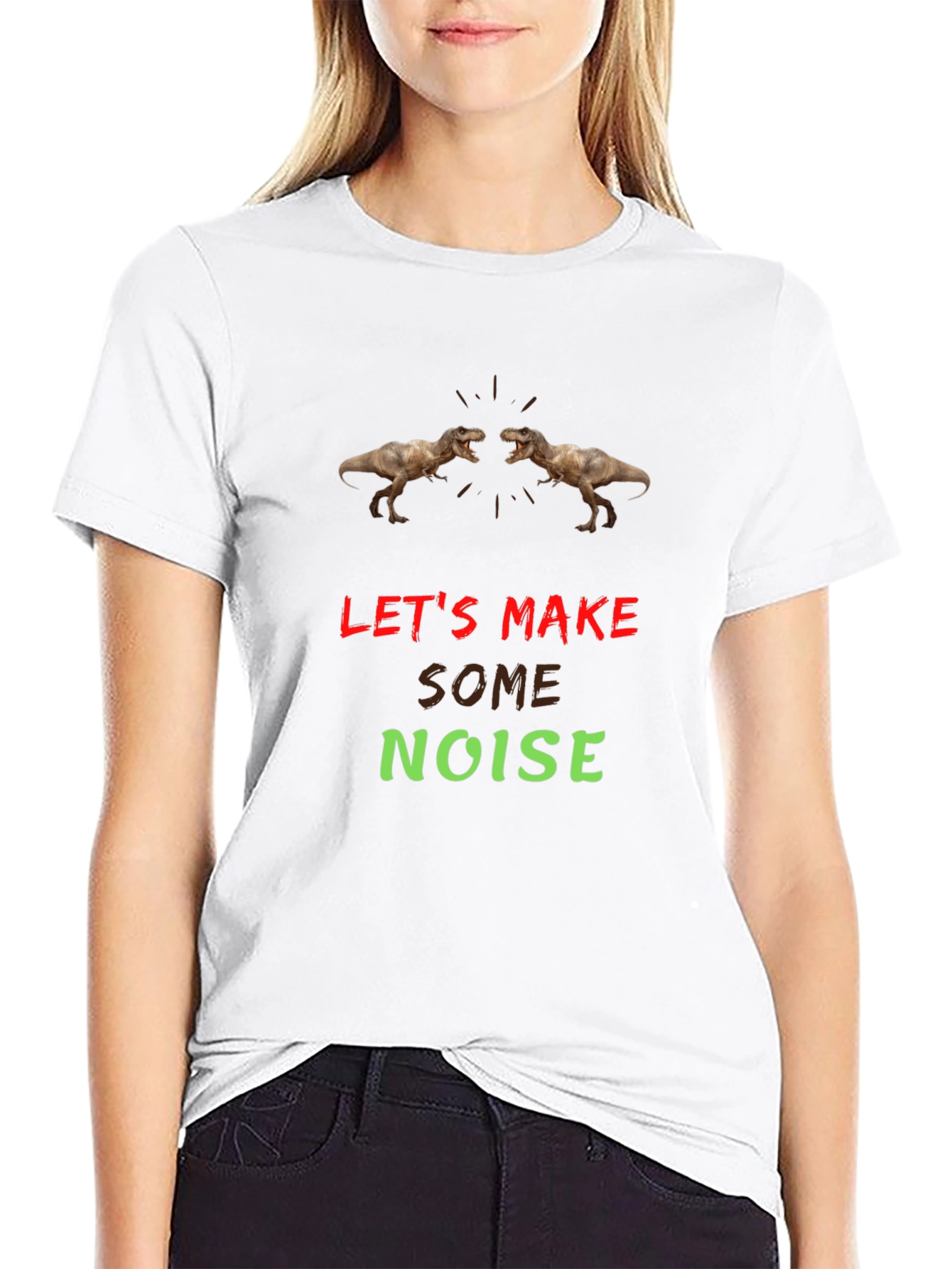 Lets Make Some Noise T-Rex Graphic Tee