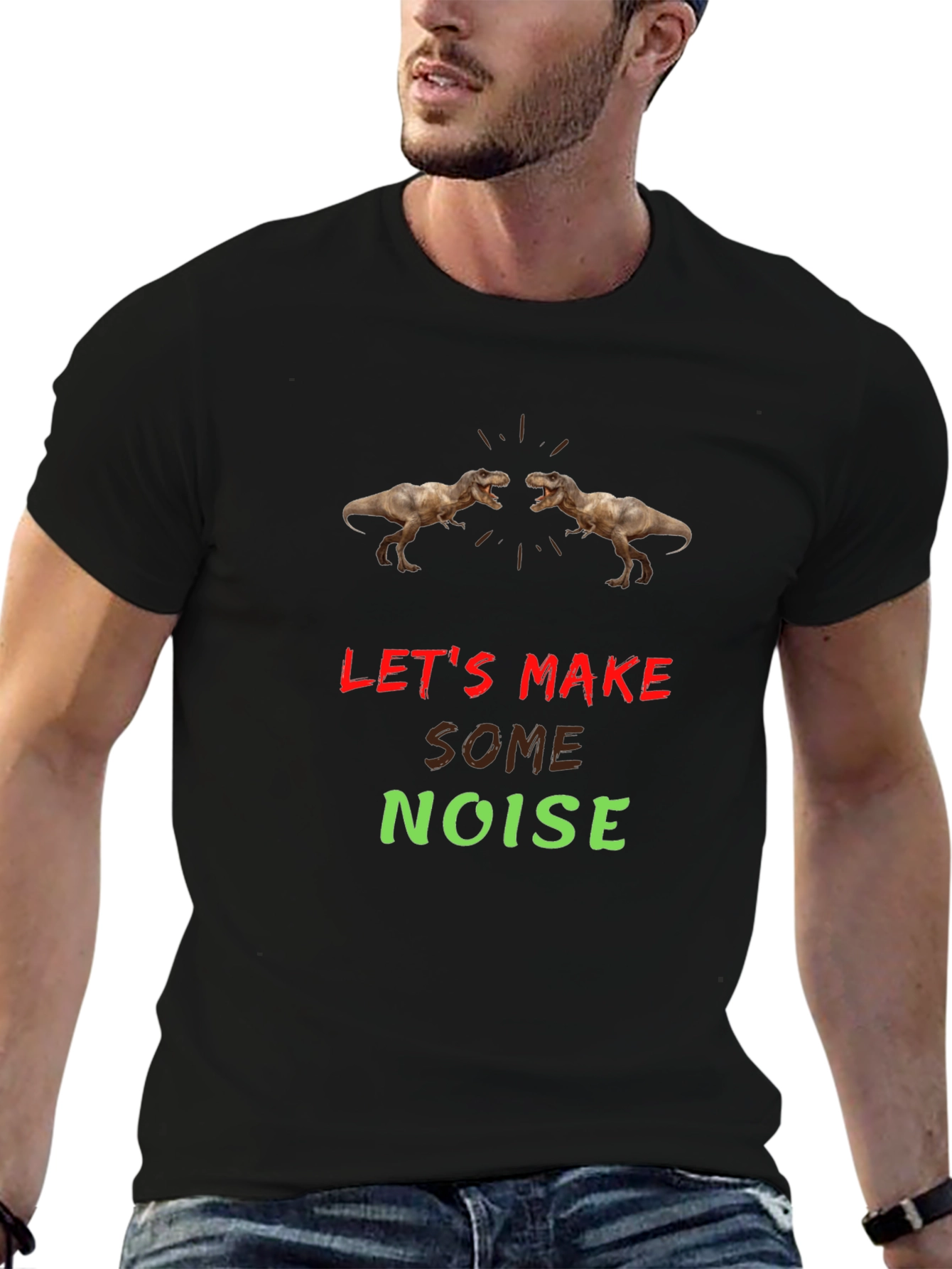 Lets Make Some Noise T-Rex Graphic Tee