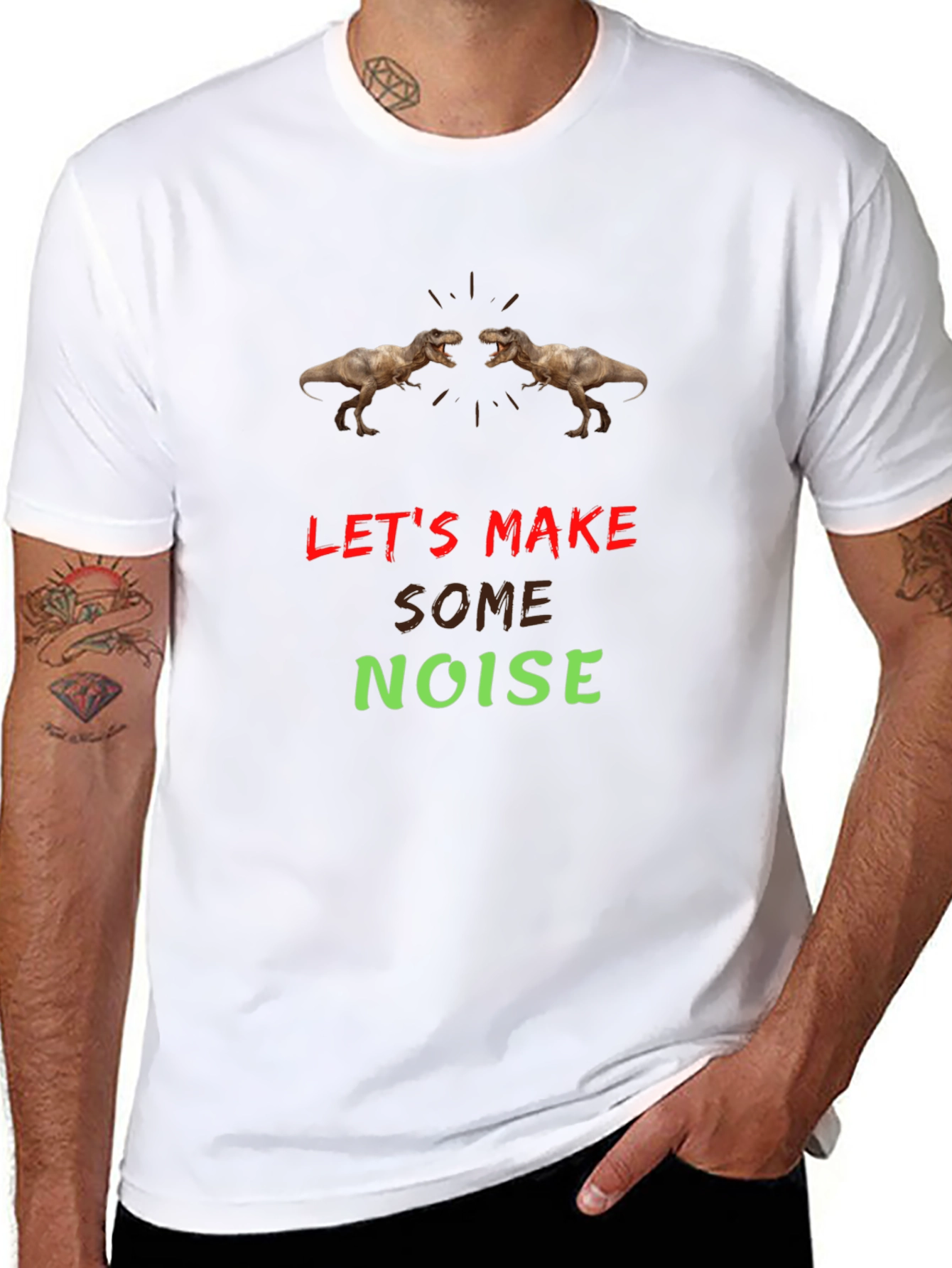 Lets Make Some Noise T-Rex Graphic Tee