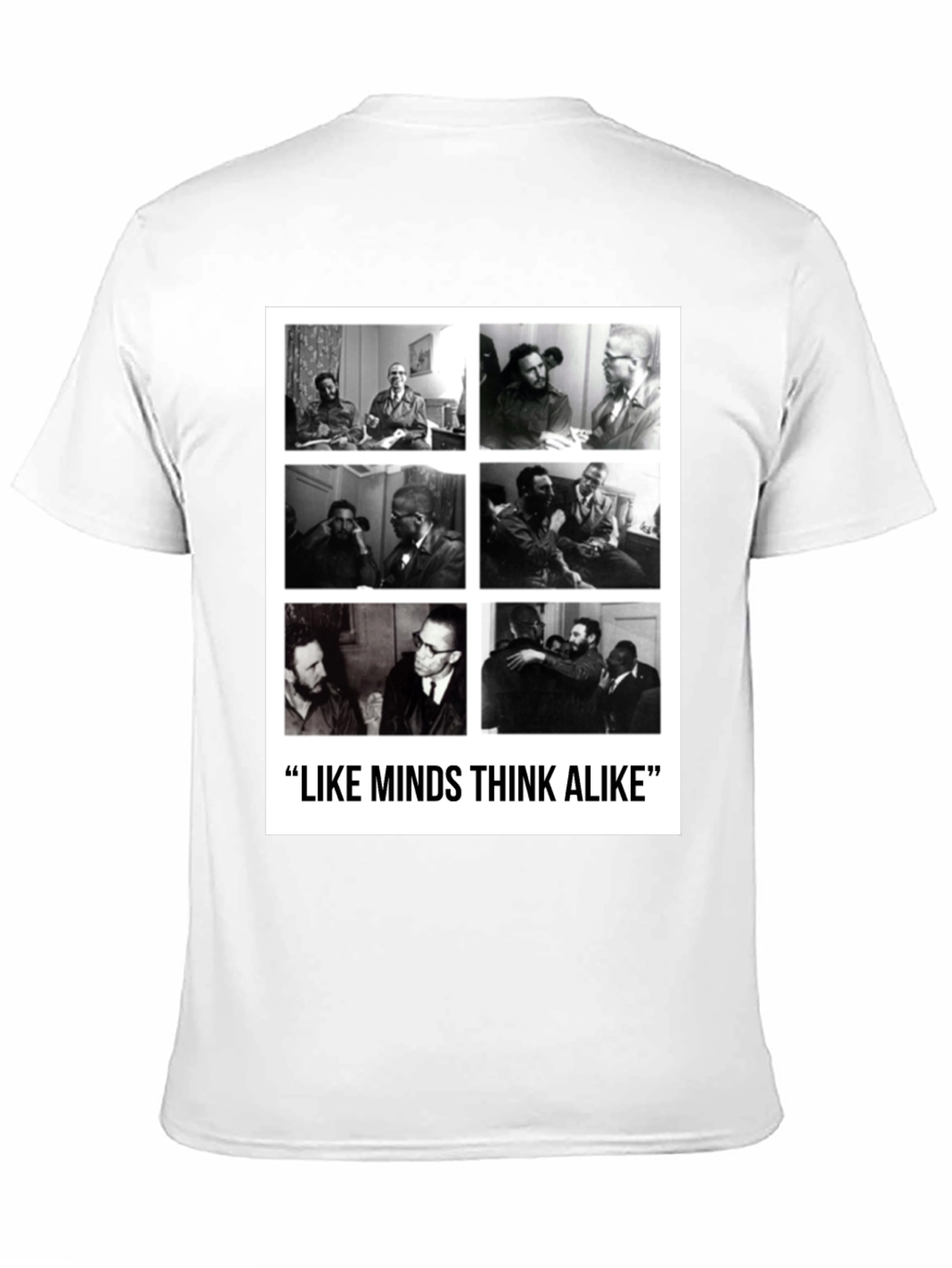 Like Minds T-Shirt: Castro & Malcolm X