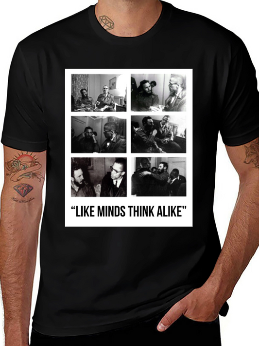 Like Minds T-Shirt: Castro & Malcolm X