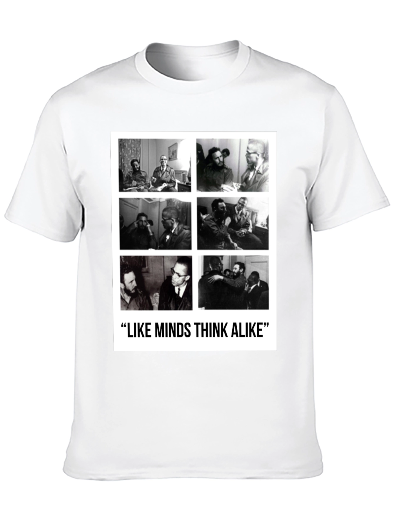 Like Minds T-Shirt: Castro & Malcolm X