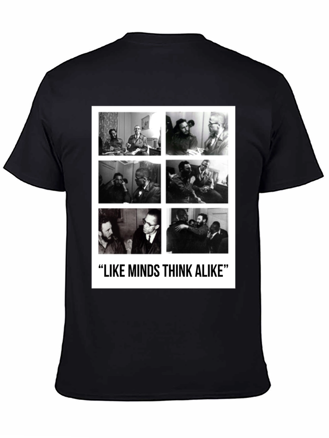 Like Minds T-Shirt: Castro & Malcolm X