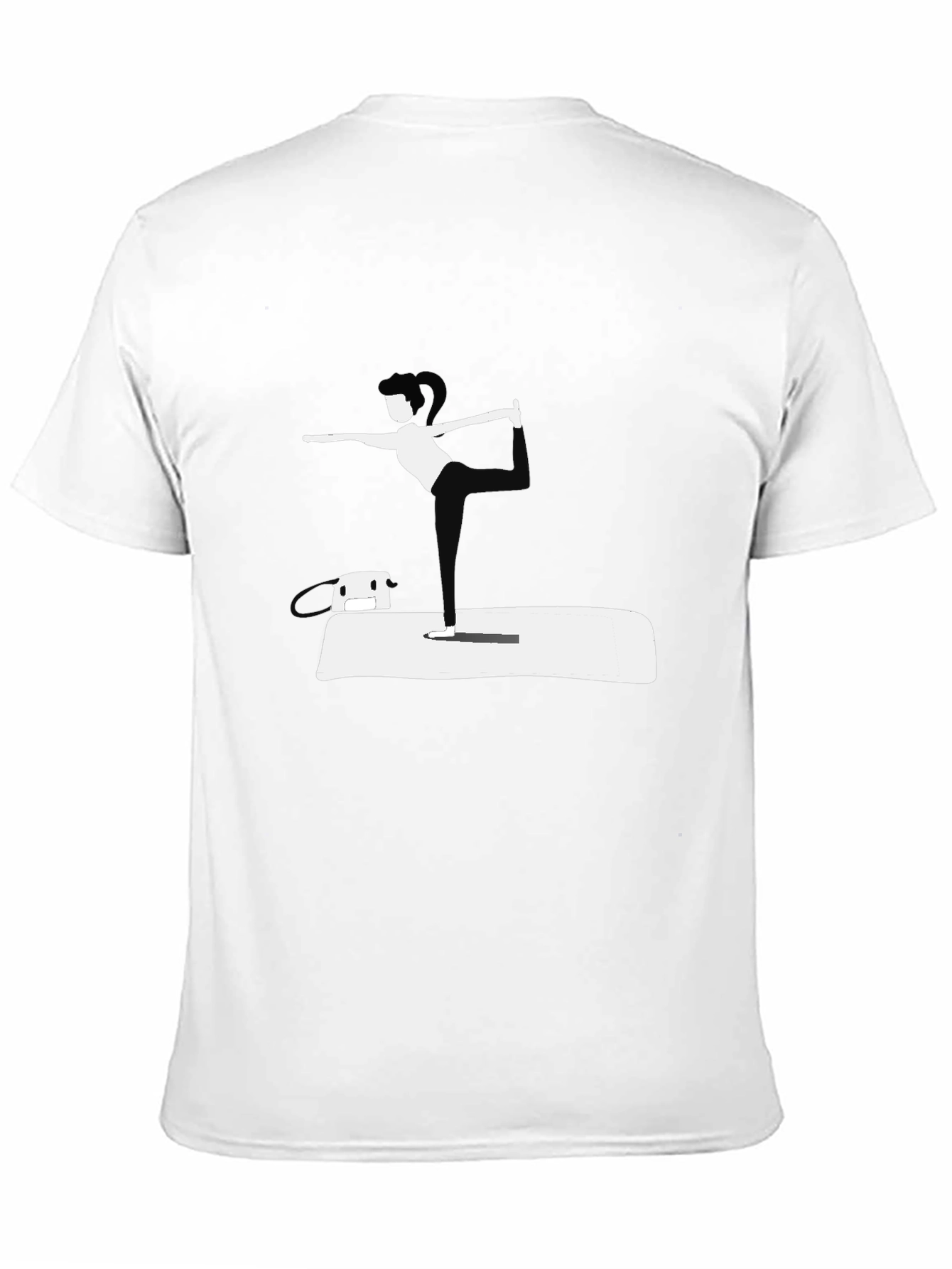 Yoga Pose Black T-Shirt