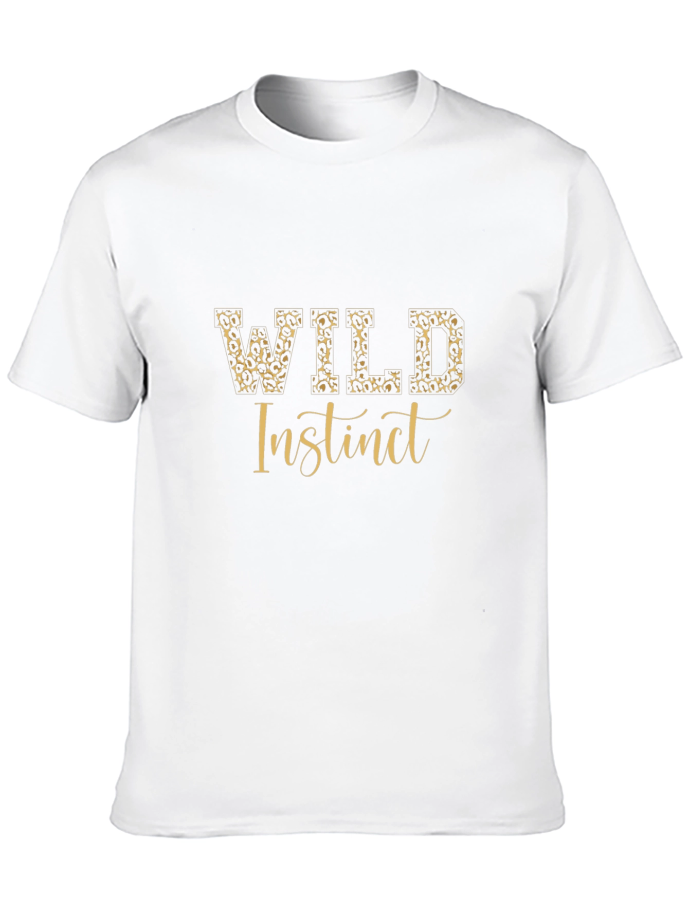 Wild Instinct Graphic Print Black T-Shirt
