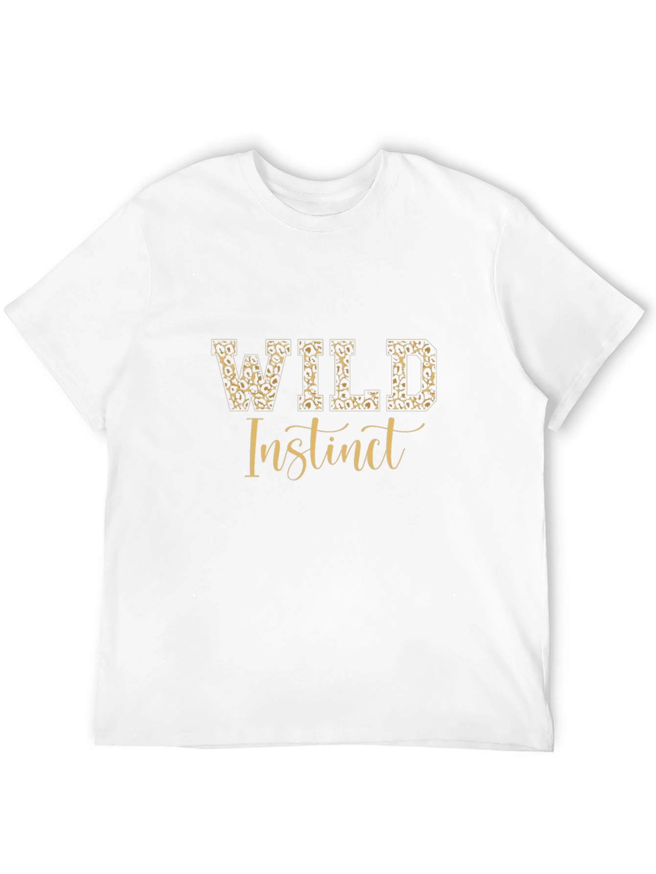 Wild Instinct Graphic Print Black T-Shirt