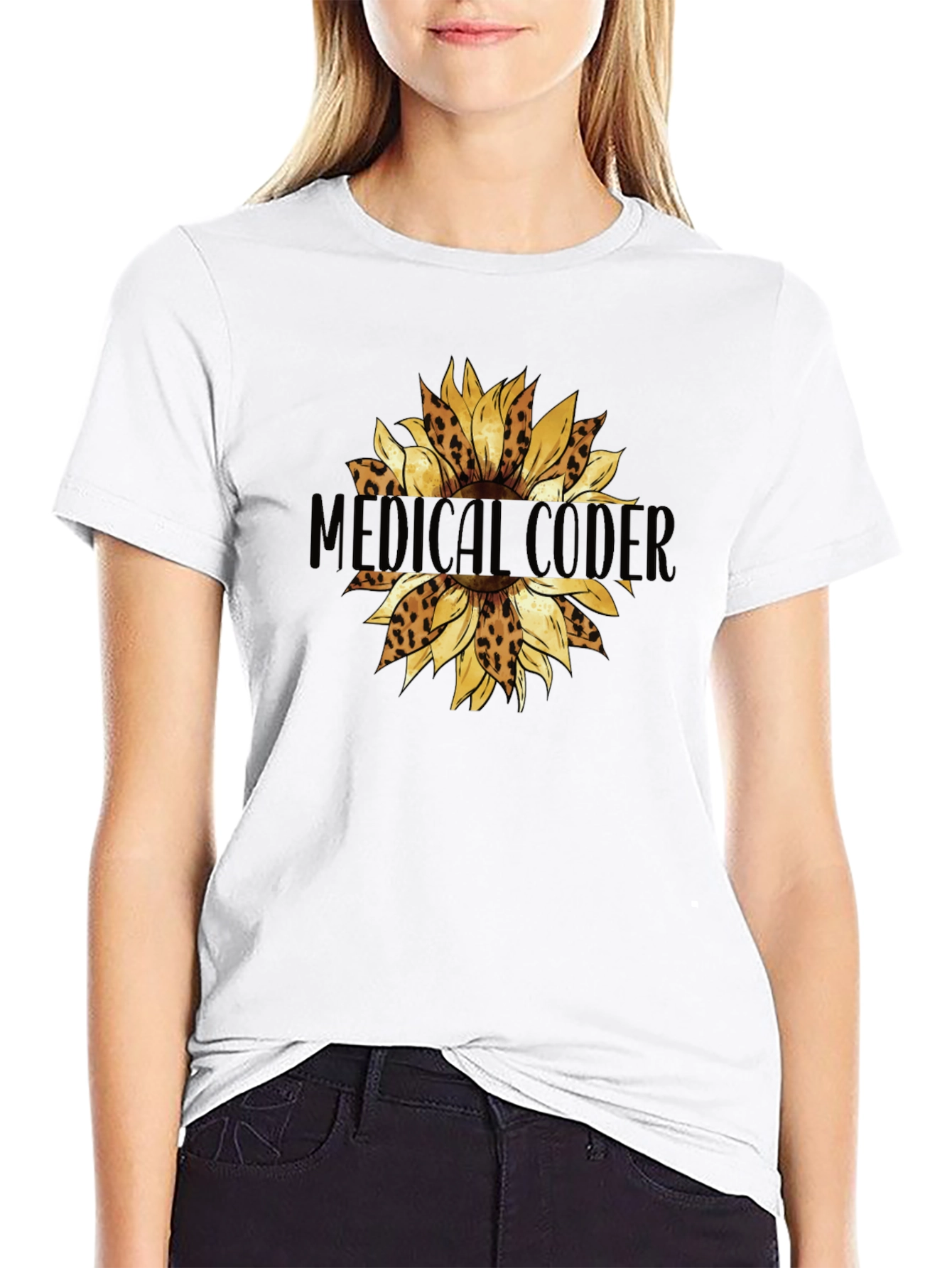 Medical Coder Sunflower T-Shirt