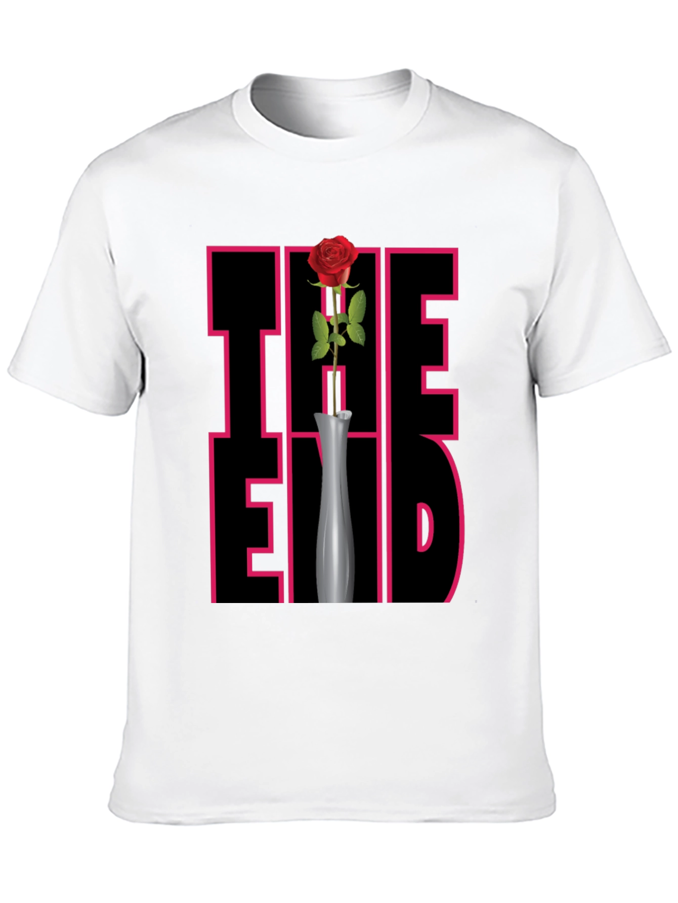 The End Rose Graphic Tee - Mens Black T-Shirt