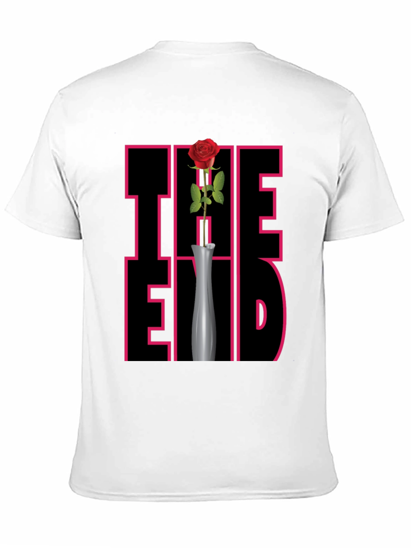 The End Rose Graphic Tee - Mens Black T-Shirt