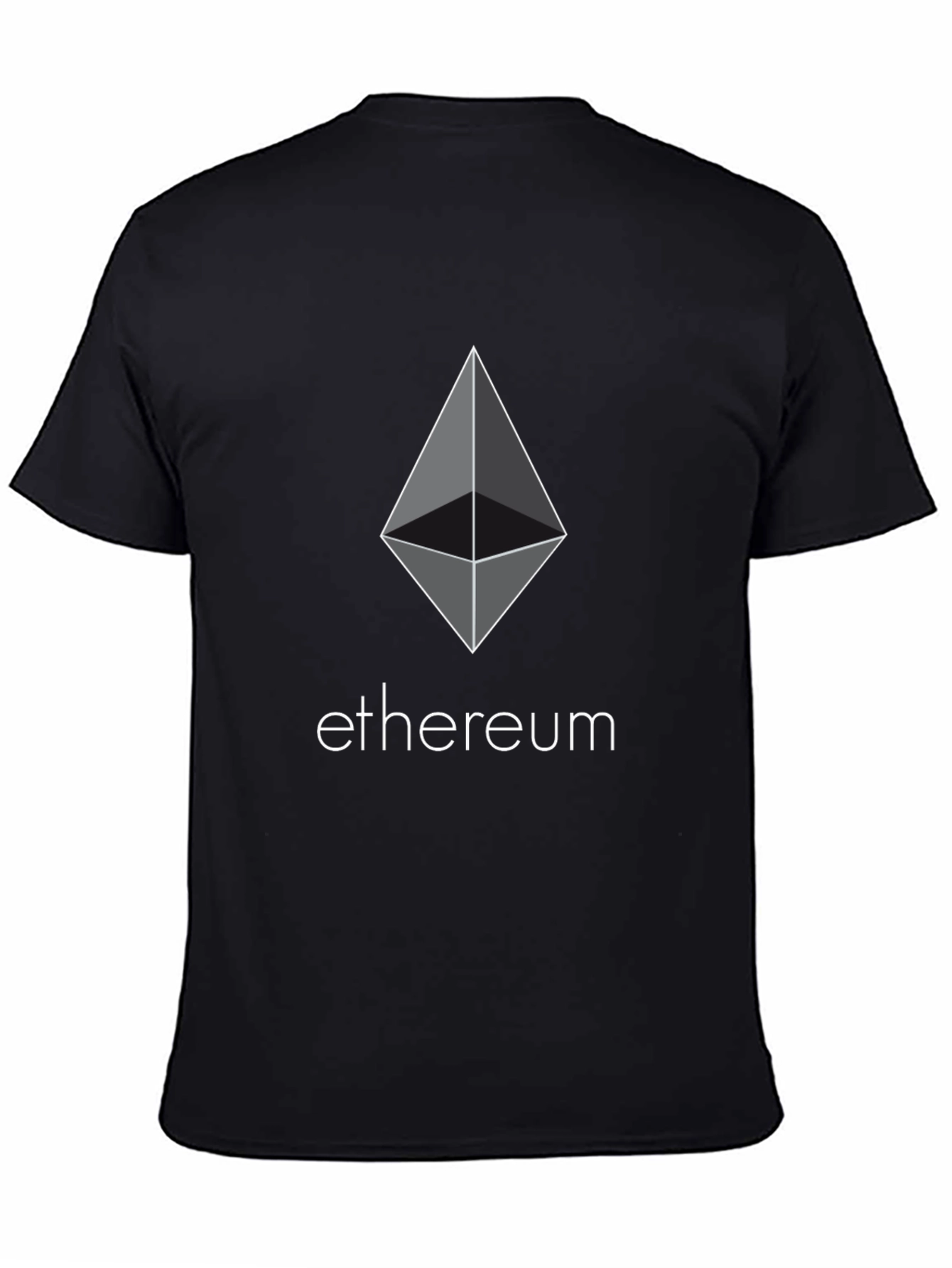 Ethereum Crypto Black T-Shirt - Modern Digital Currency Tee