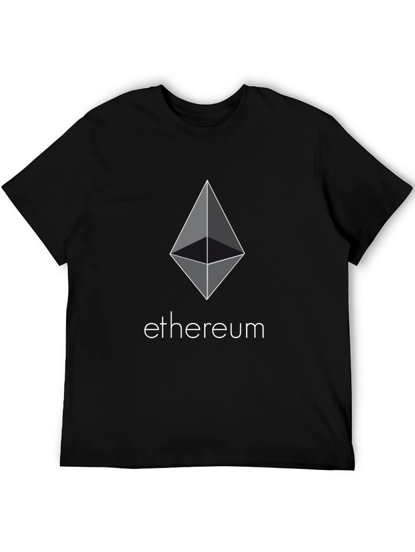 Ethereum Crypto Black T-Shirt - Modern Digital Currency Tee