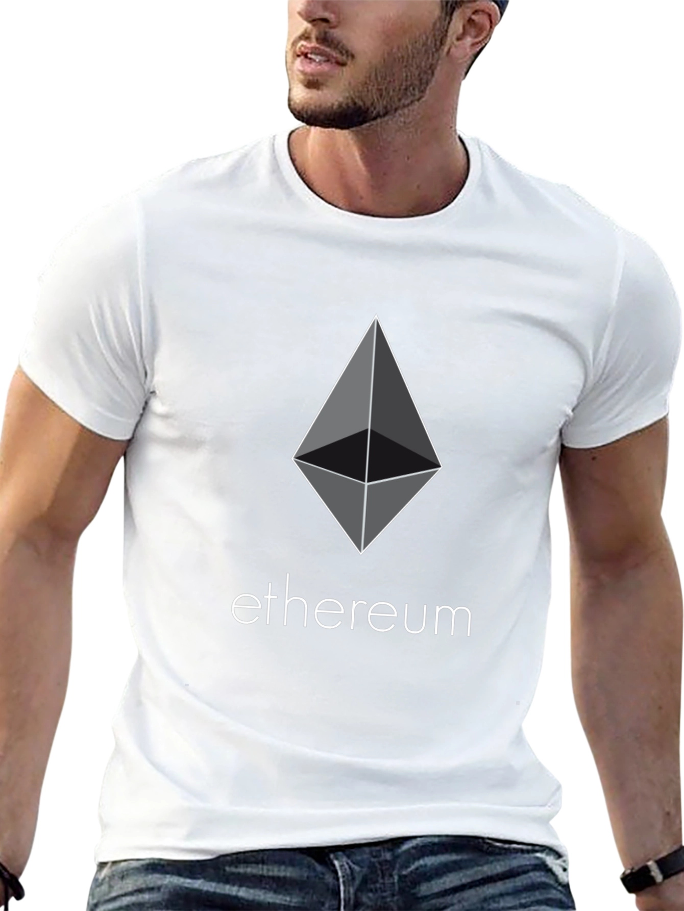 Ethereum Crypto Black T-Shirt - Modern Digital Currency Tee