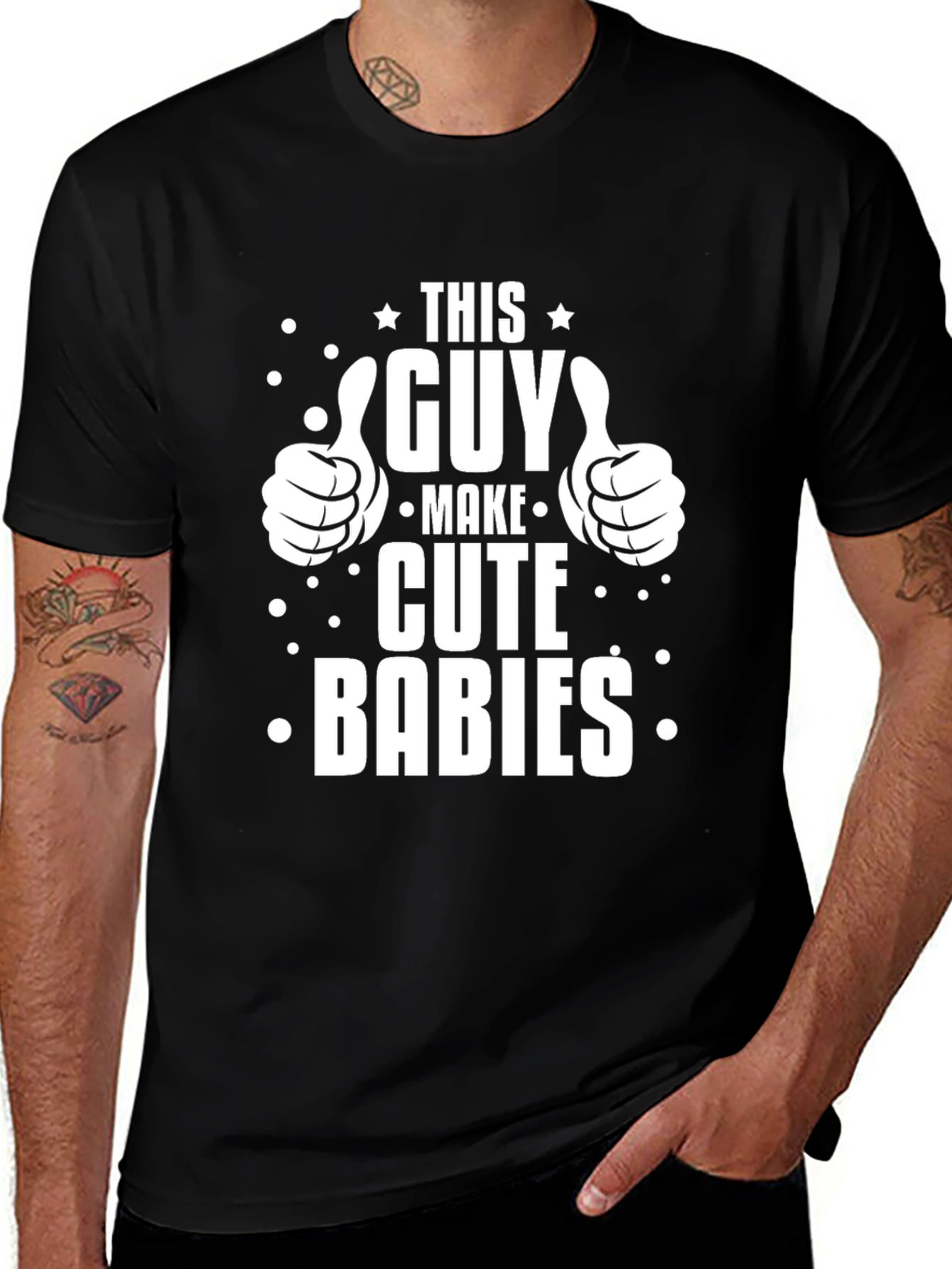 This Guy Makes Cute Babies Graphic T-Shirt