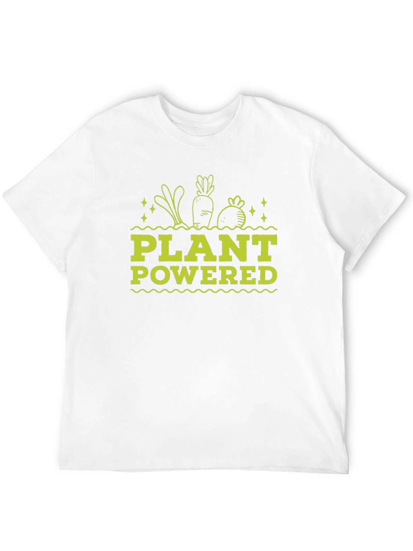 Plant Powered Black T-Shirt - Vegan Graphic Tee
