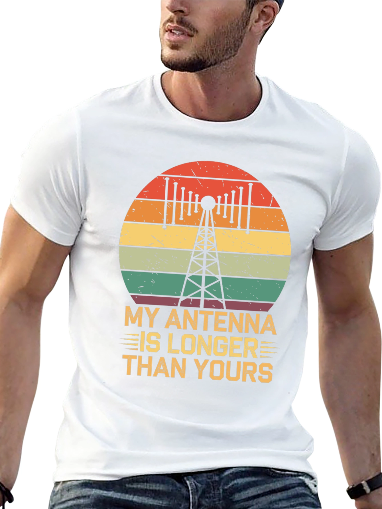 Antenna Longer Than Yours Funny Ham Radio T-Shirt