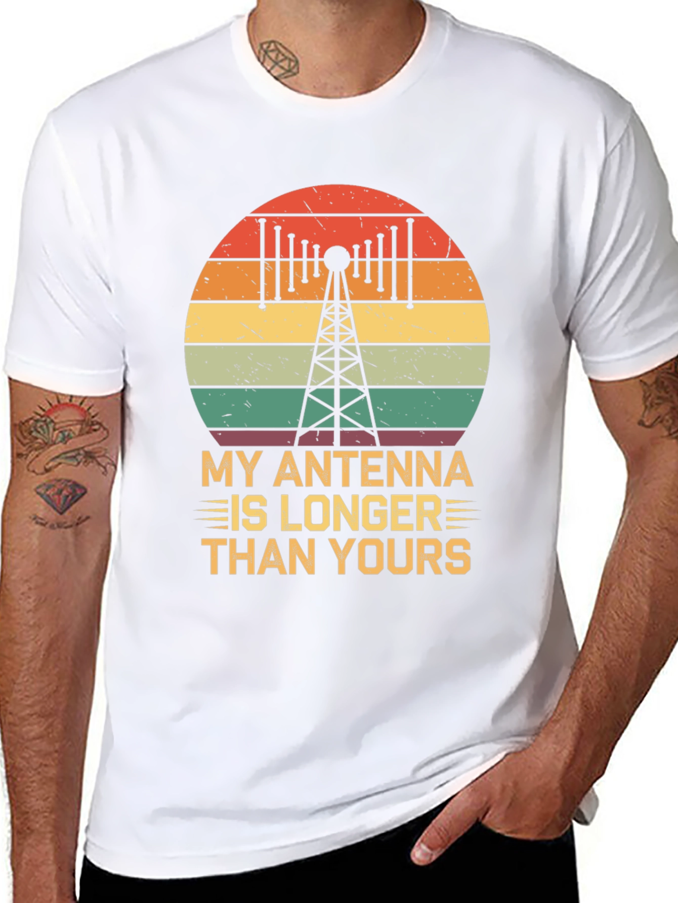 Antenna Longer Than Yours Funny Ham Radio T-Shirt