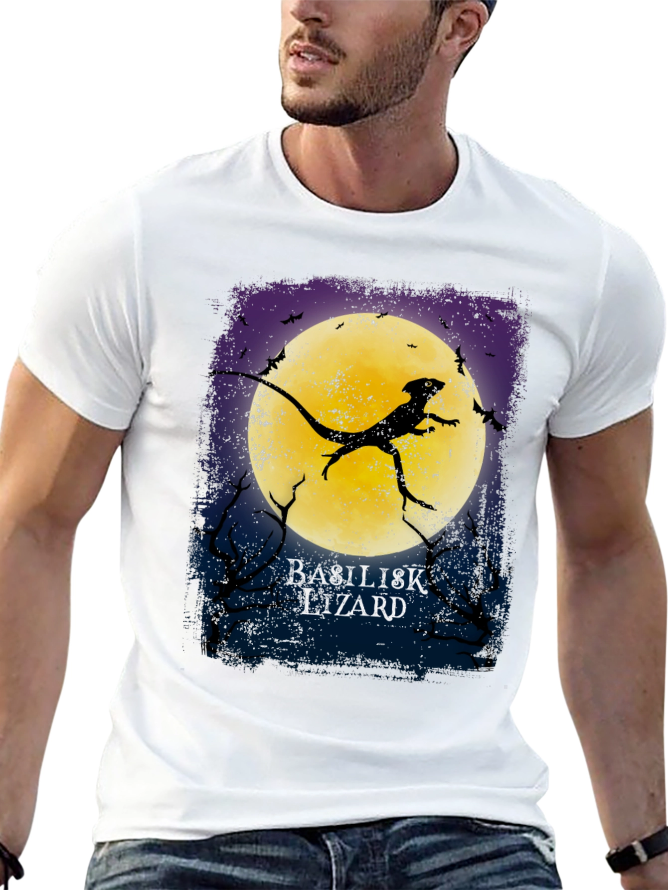 Basilisk Lizard Moon Graphic T-Shirt