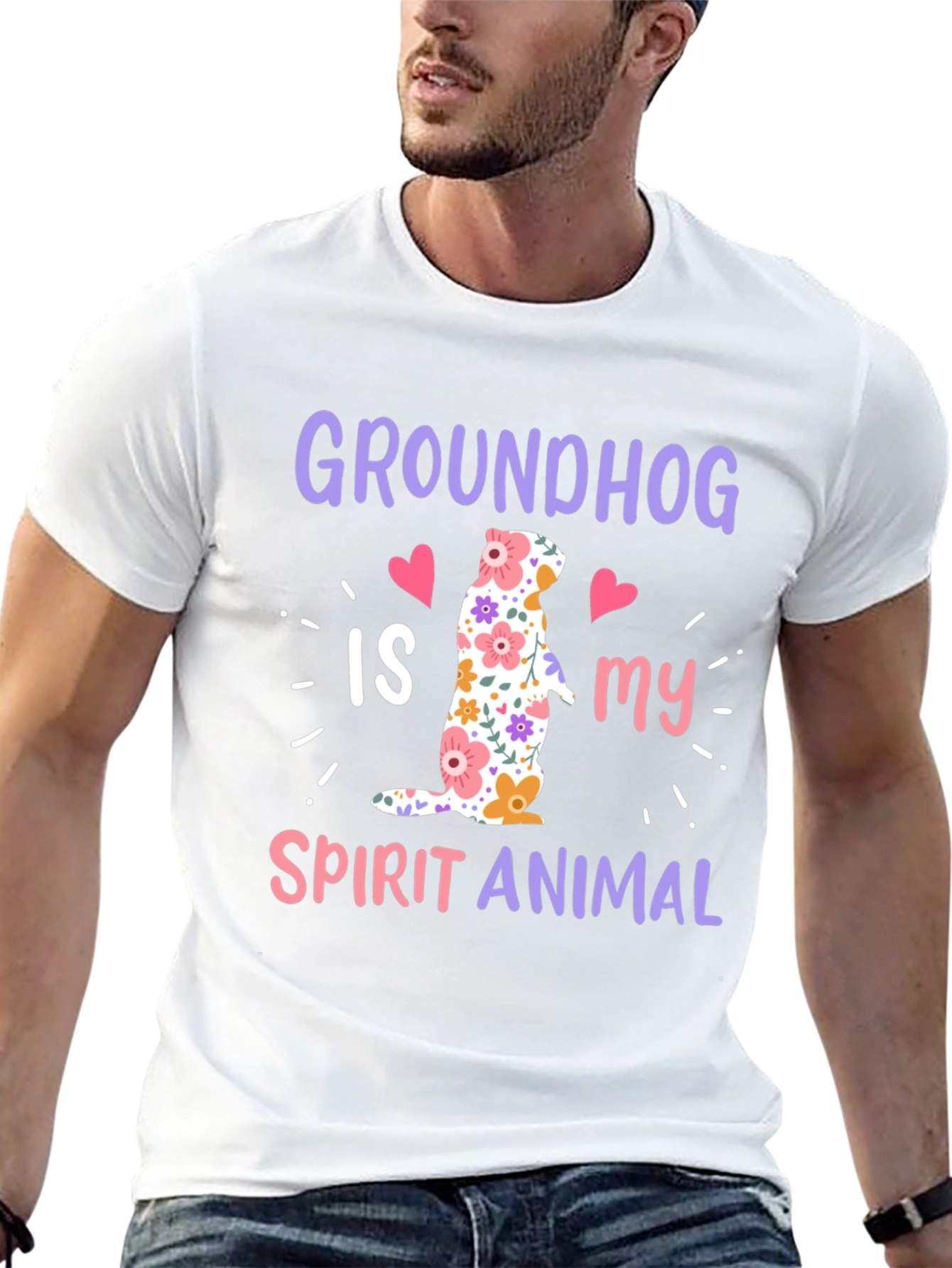Groundhog Spirit Animal Graphic Tee