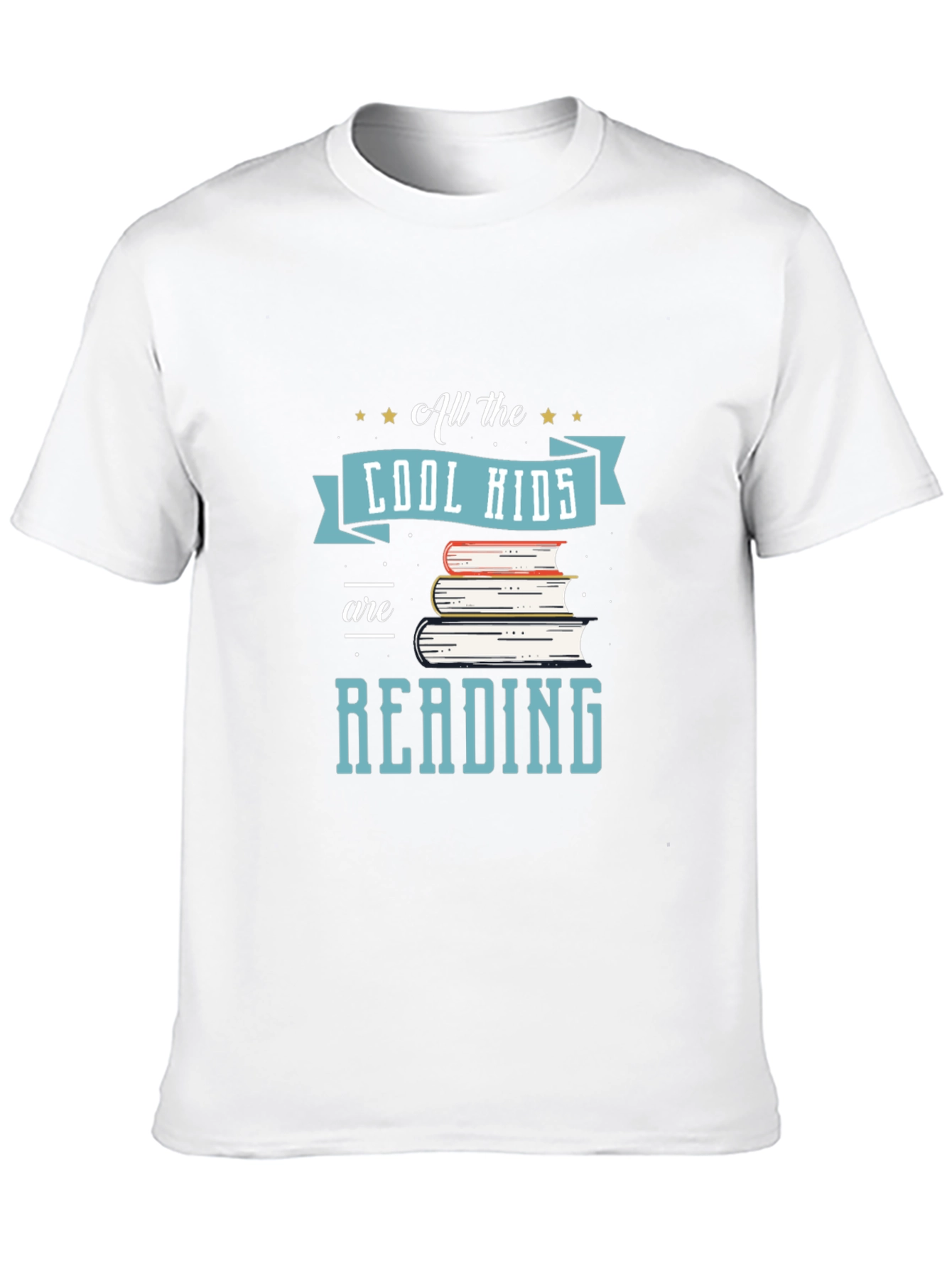 Cool Kids Reading T-Shirt - Black Tee
