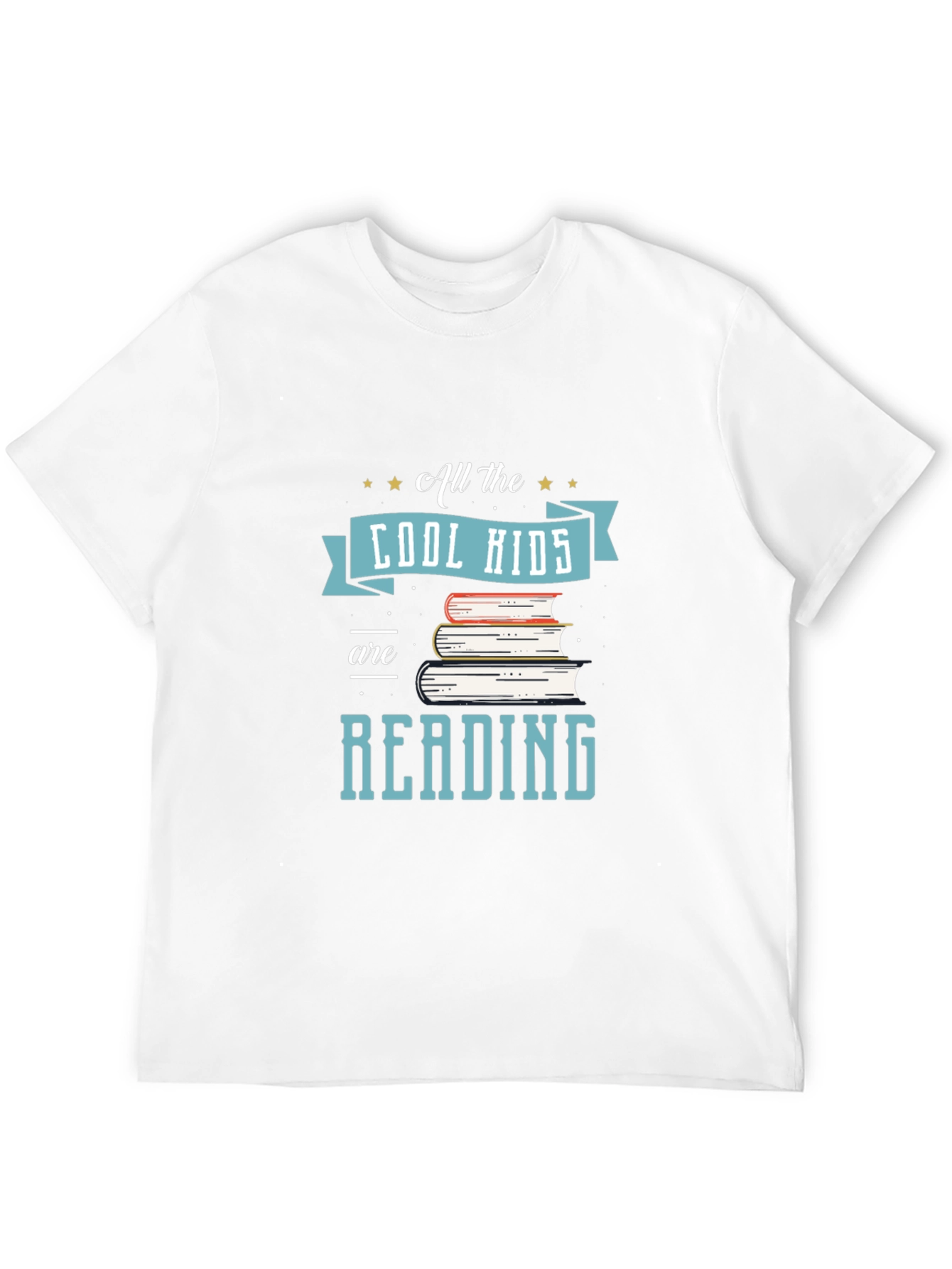 Cool Kids Reading T-Shirt - Black Tee