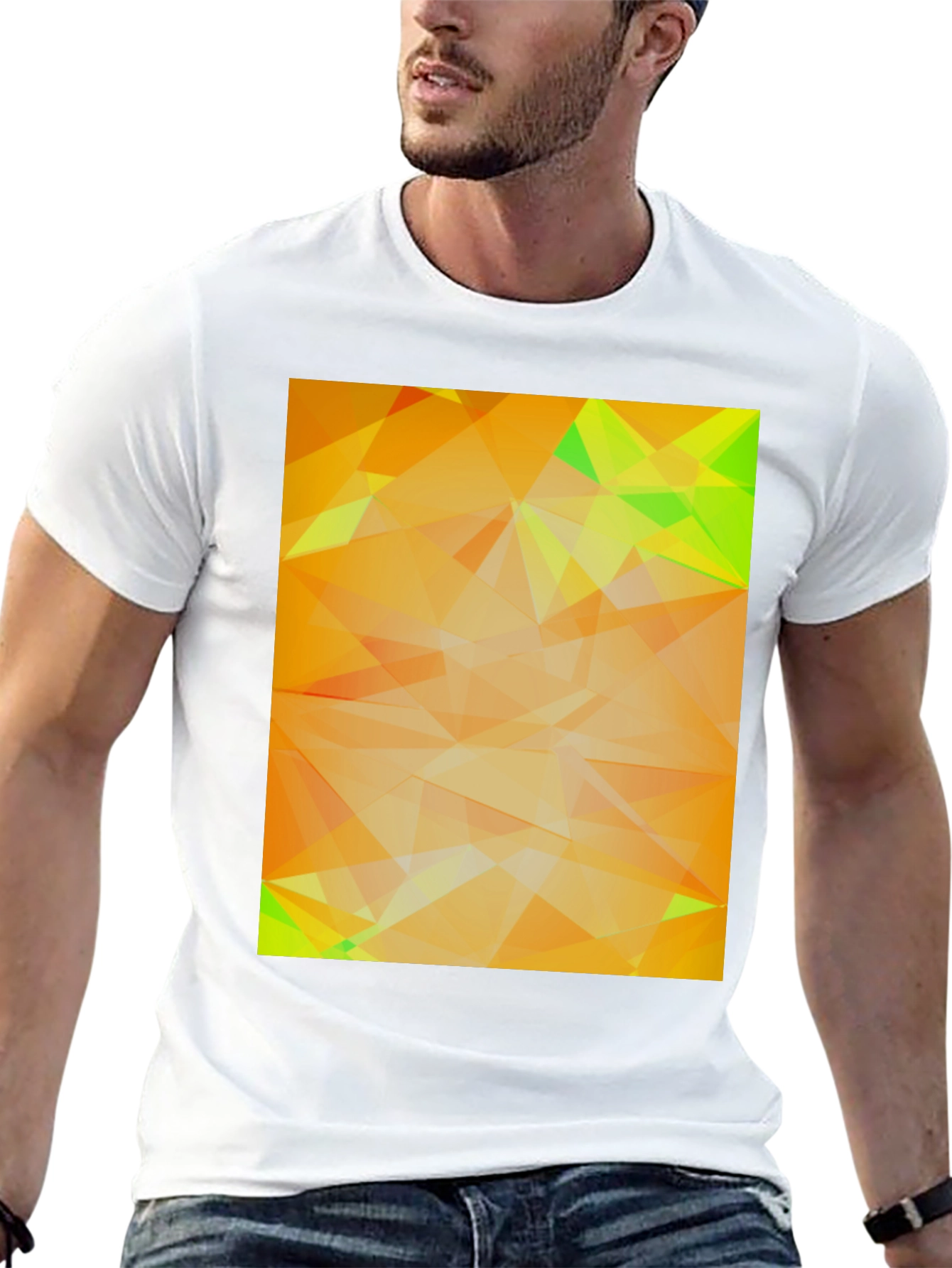 Geometric Abstract Art Tee - Modern Graphic Design