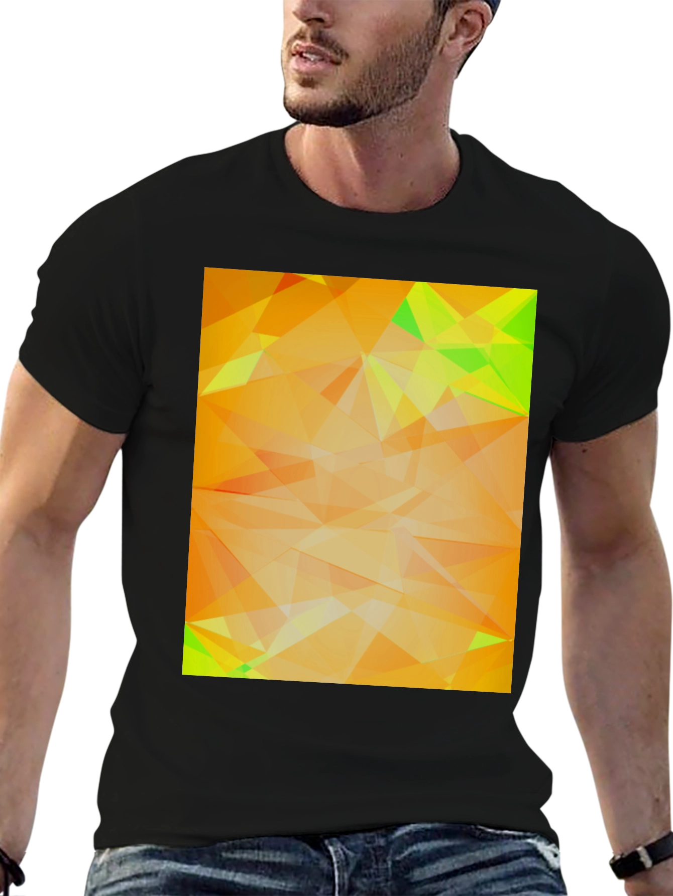 Geometric Abstract Art Tee - Modern Graphic Design