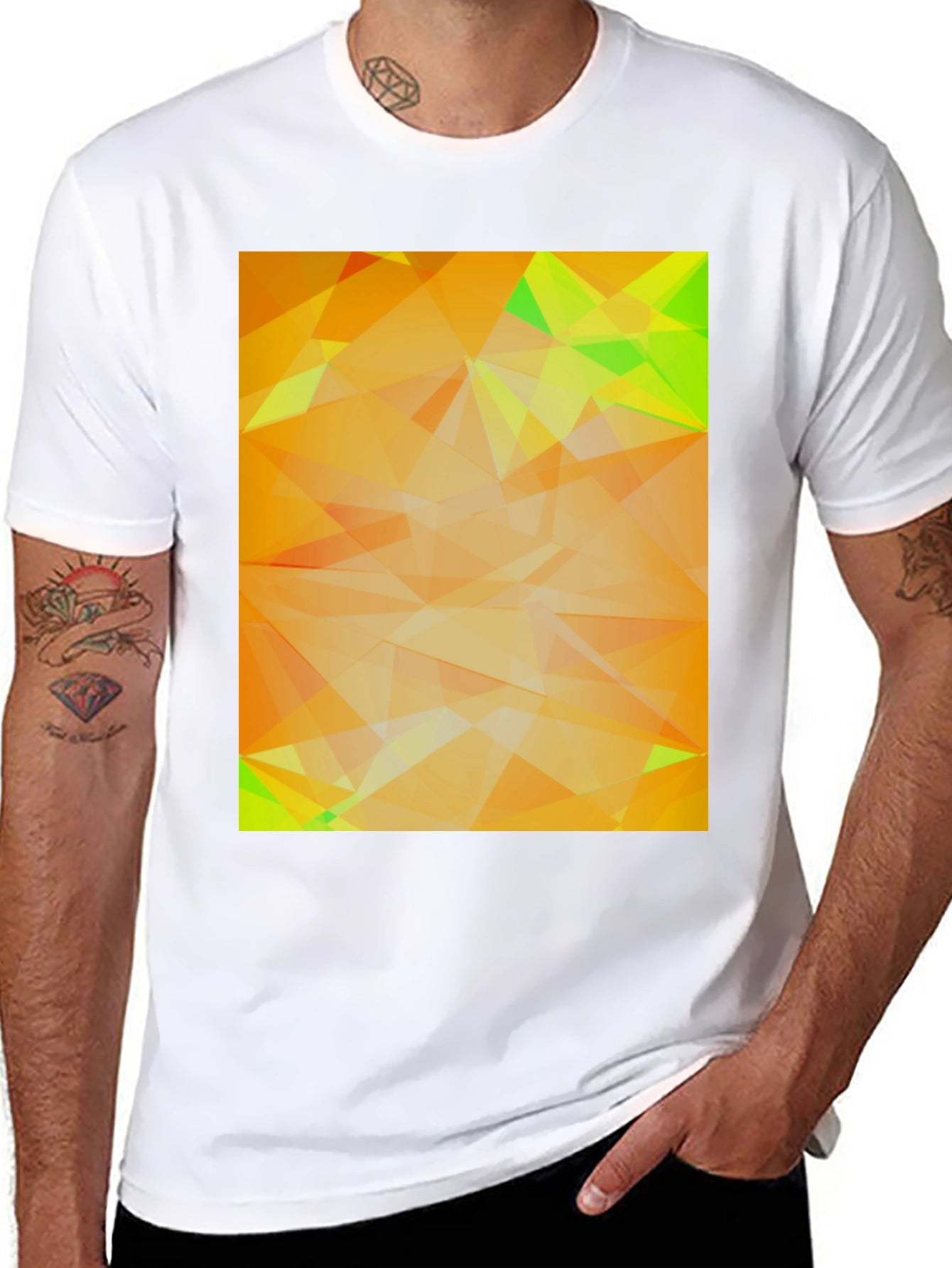 Geometric Abstract Art Tee - Modern Graphic Design