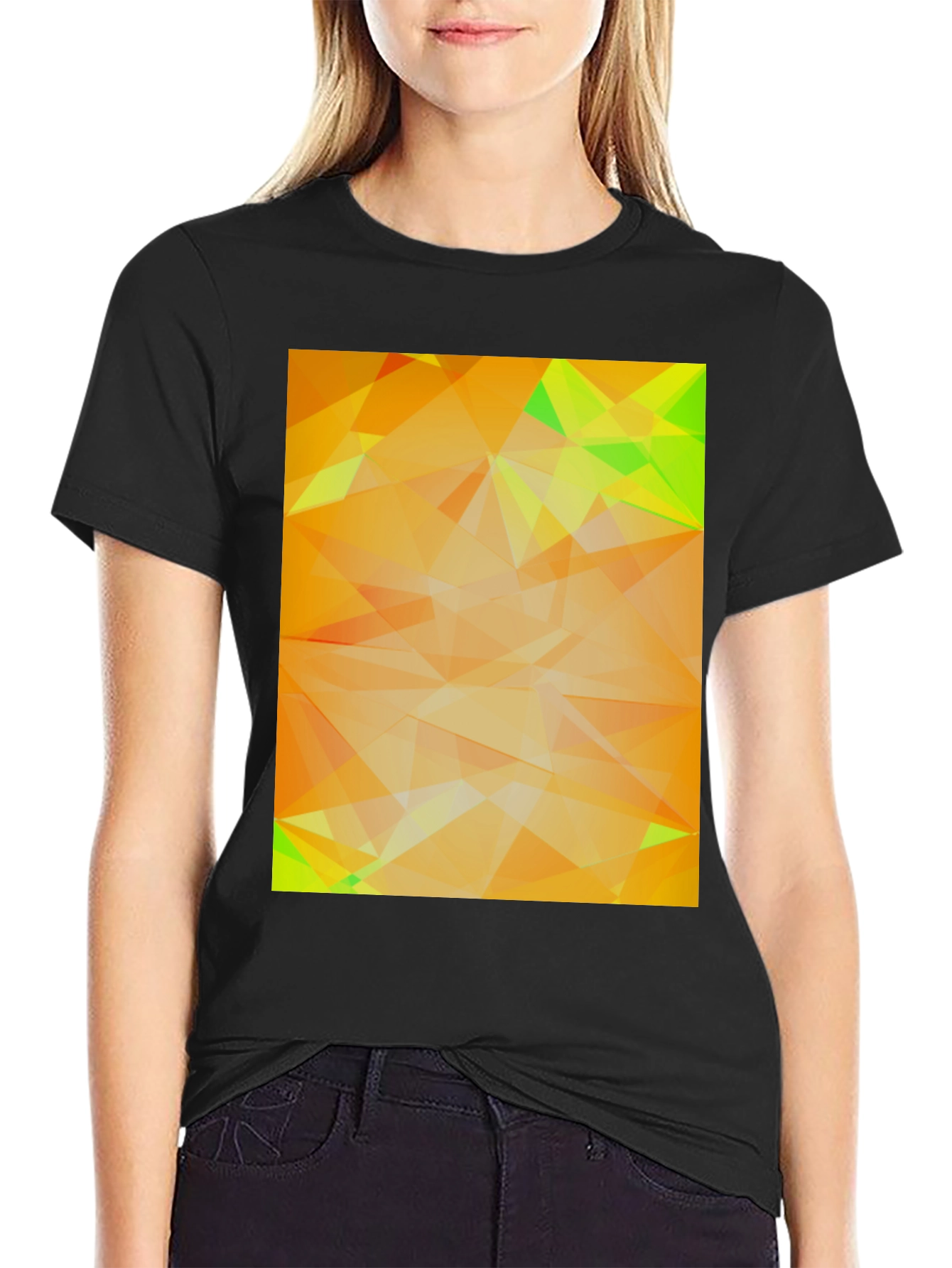 Geometric Abstract Art Tee - Modern Graphic Design