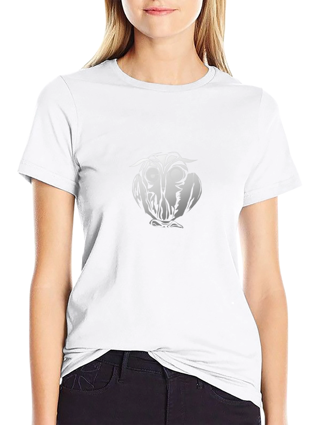 Cool Owl Graphic Black T-Shirt