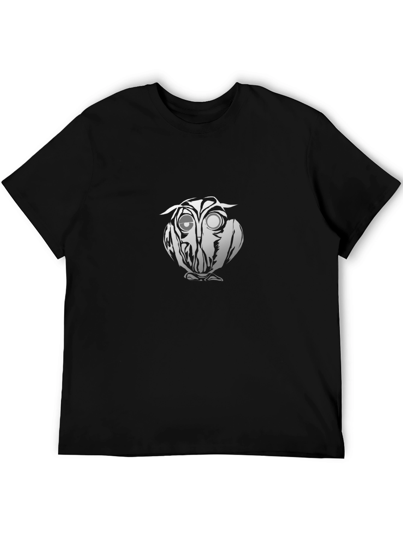 Cool Owl Graphic Black T-Shirt