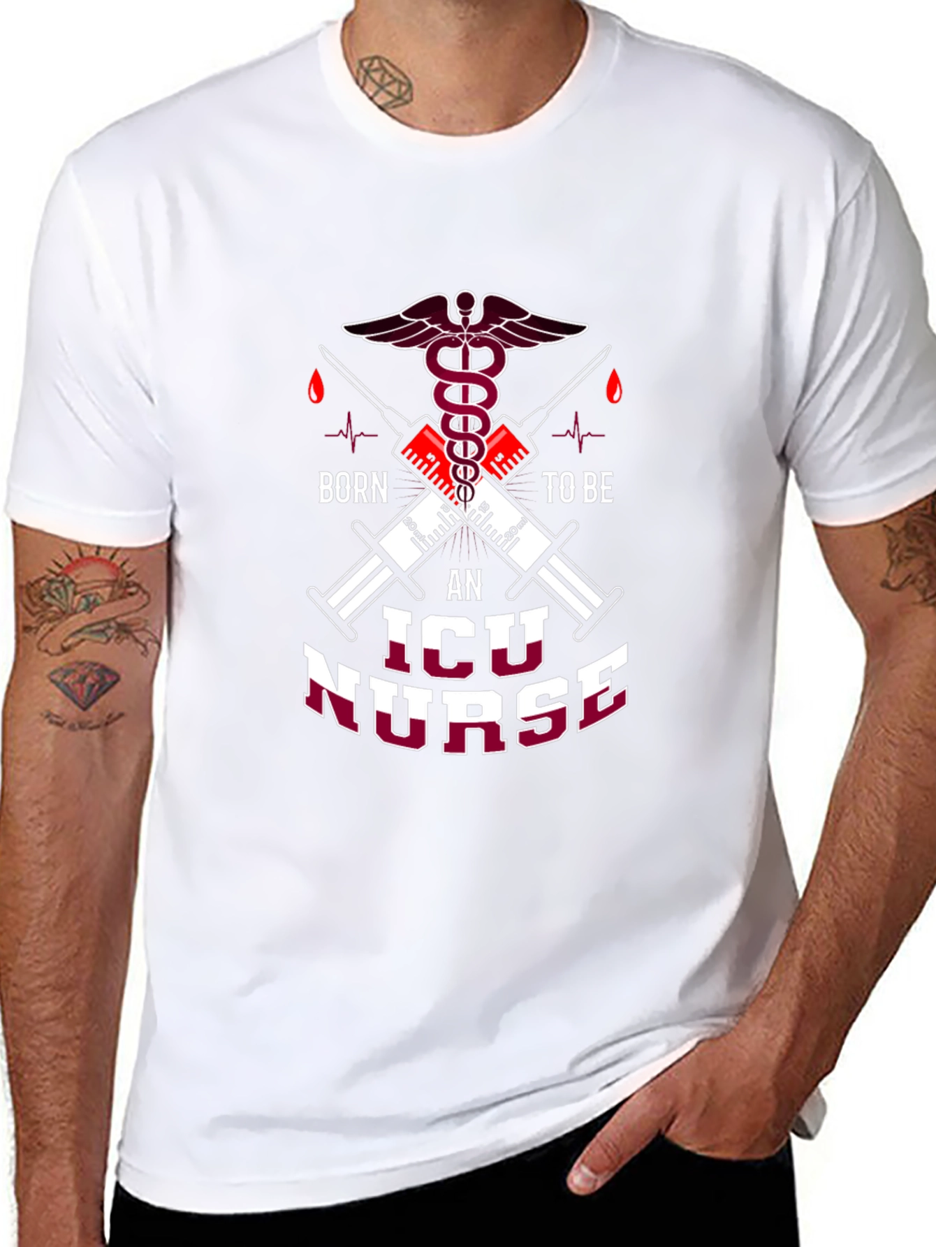 Born to be an ICU Nurse T-Shirt