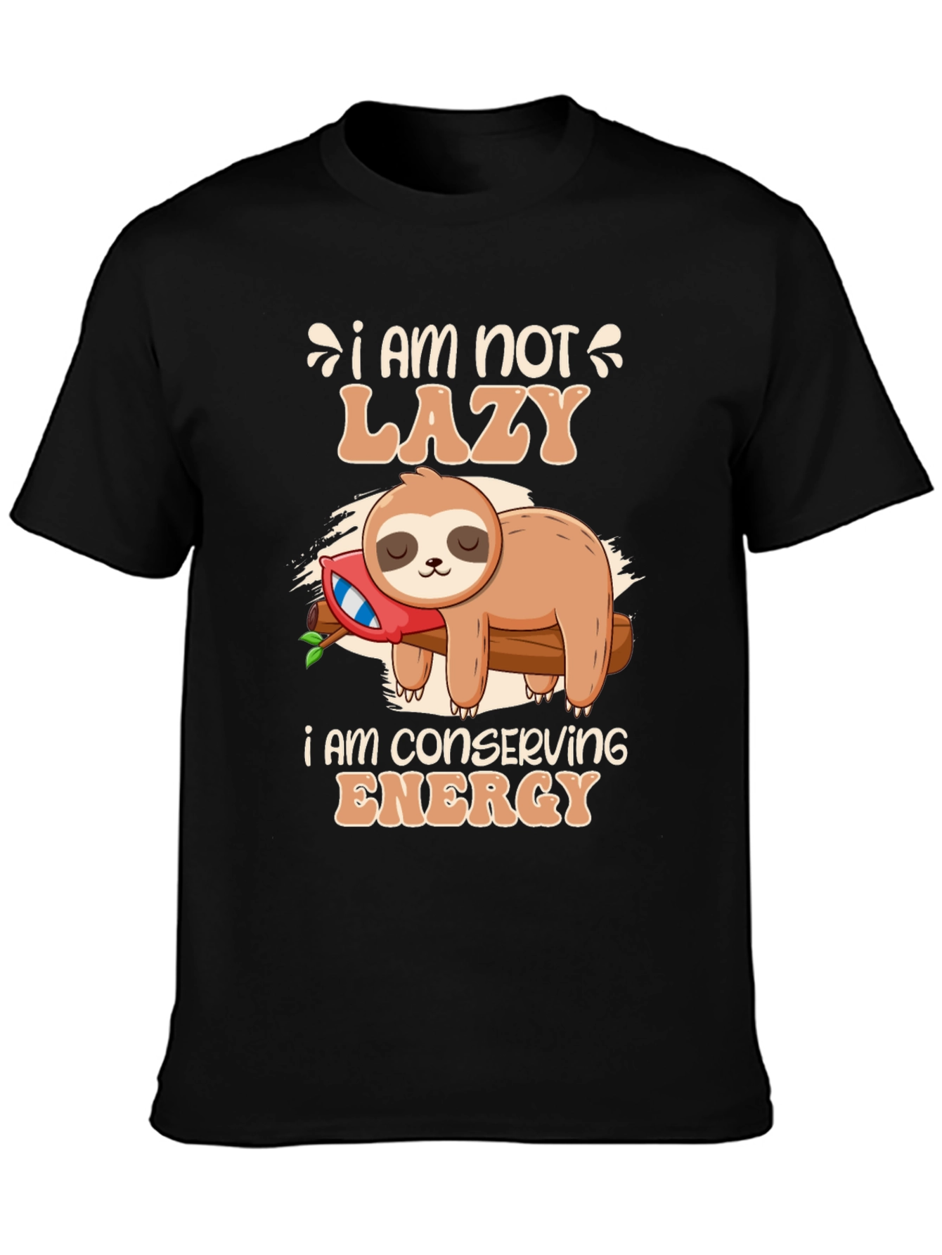 Funny Sloth Conservation Energy T-Shirt
