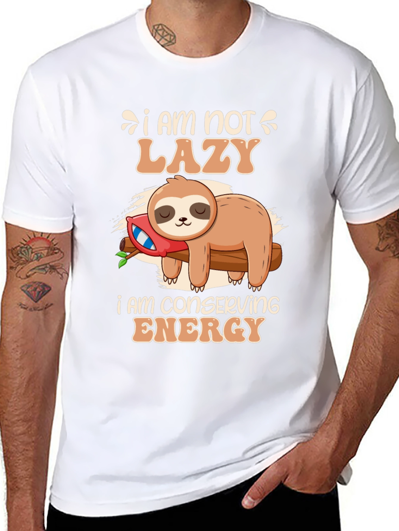 Funny Sloth Conservation Energy T-Shirt