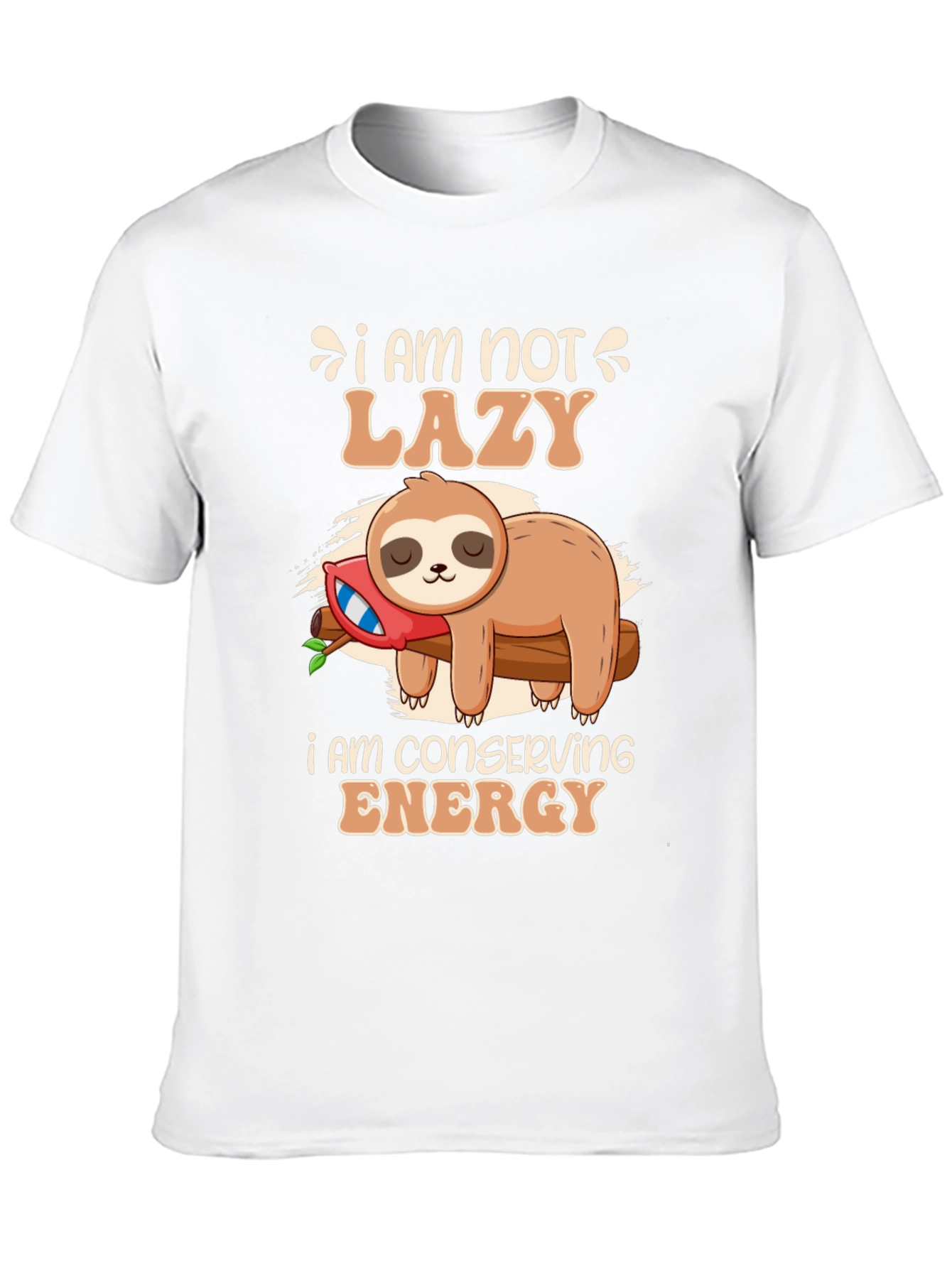 Funny Sloth Conservation Energy T-Shirt