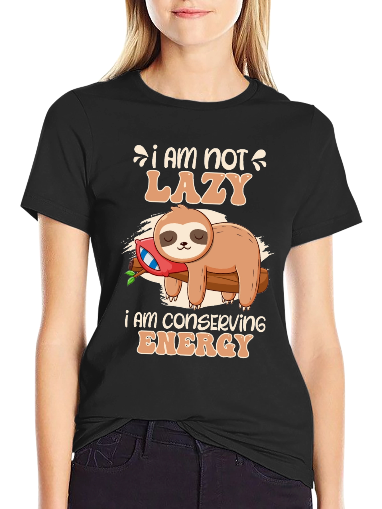 Funny Sloth Conservation Energy T-Shirt