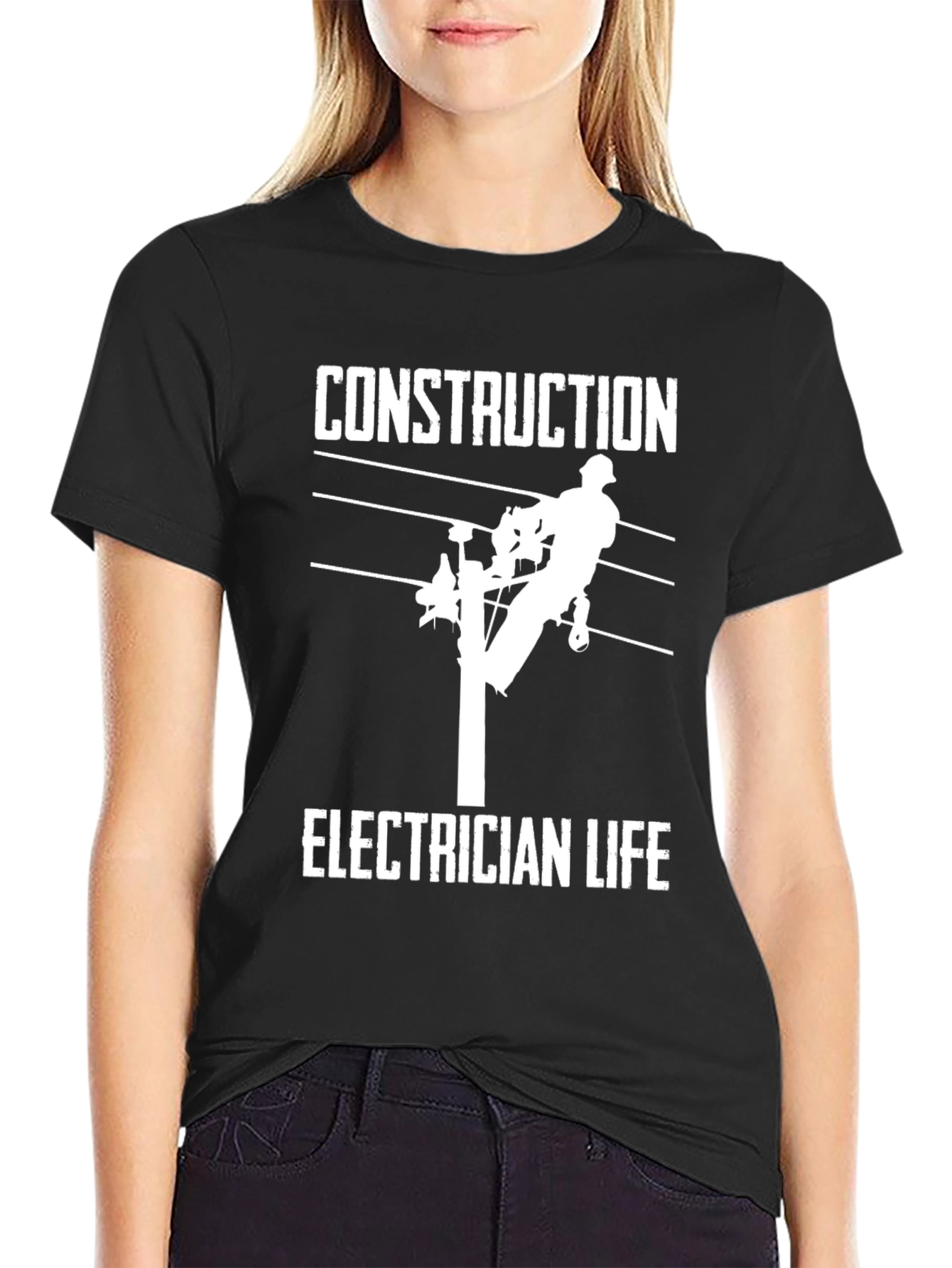 Construction Electrician Life Graphic T-Shirt