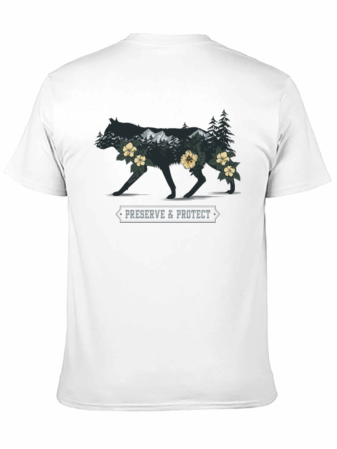 Nature Wolf Graphic Tee