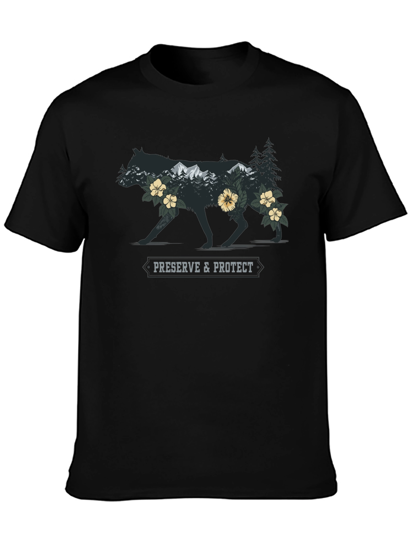 Nature Wolf Graphic Tee